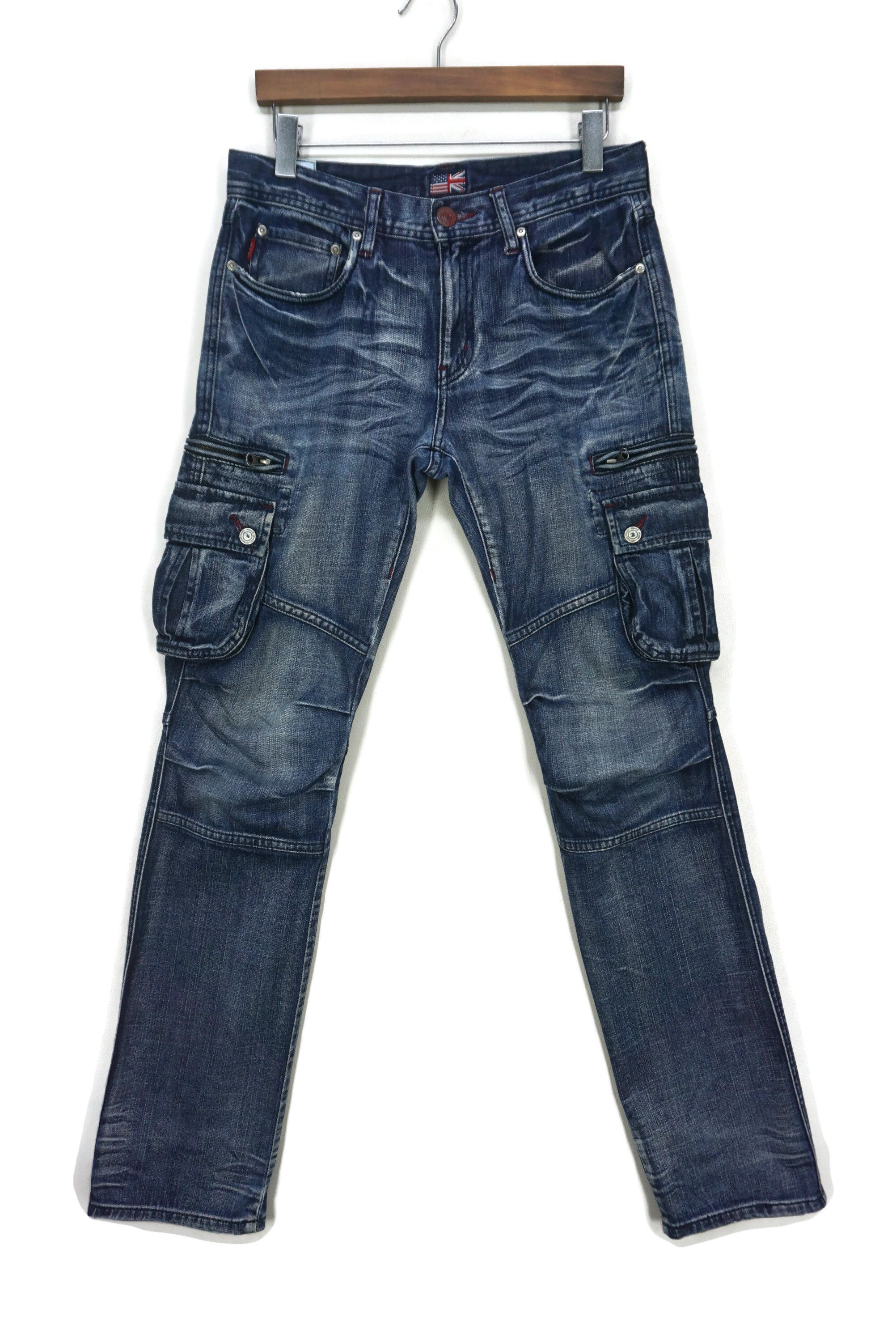 Japanese Brand RUPERT Cargo Size 30 fit W32xL34 Low-Rise Bondage Rave Denim Size US 30 / EU 46 - 1 Thumbnail