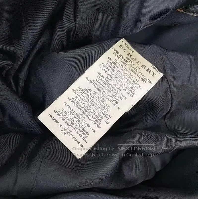 Burberry Burberry Black Cotton Women's Trench Coat. Size XXS / US 00 / IT 34 - 4 Thumbnail