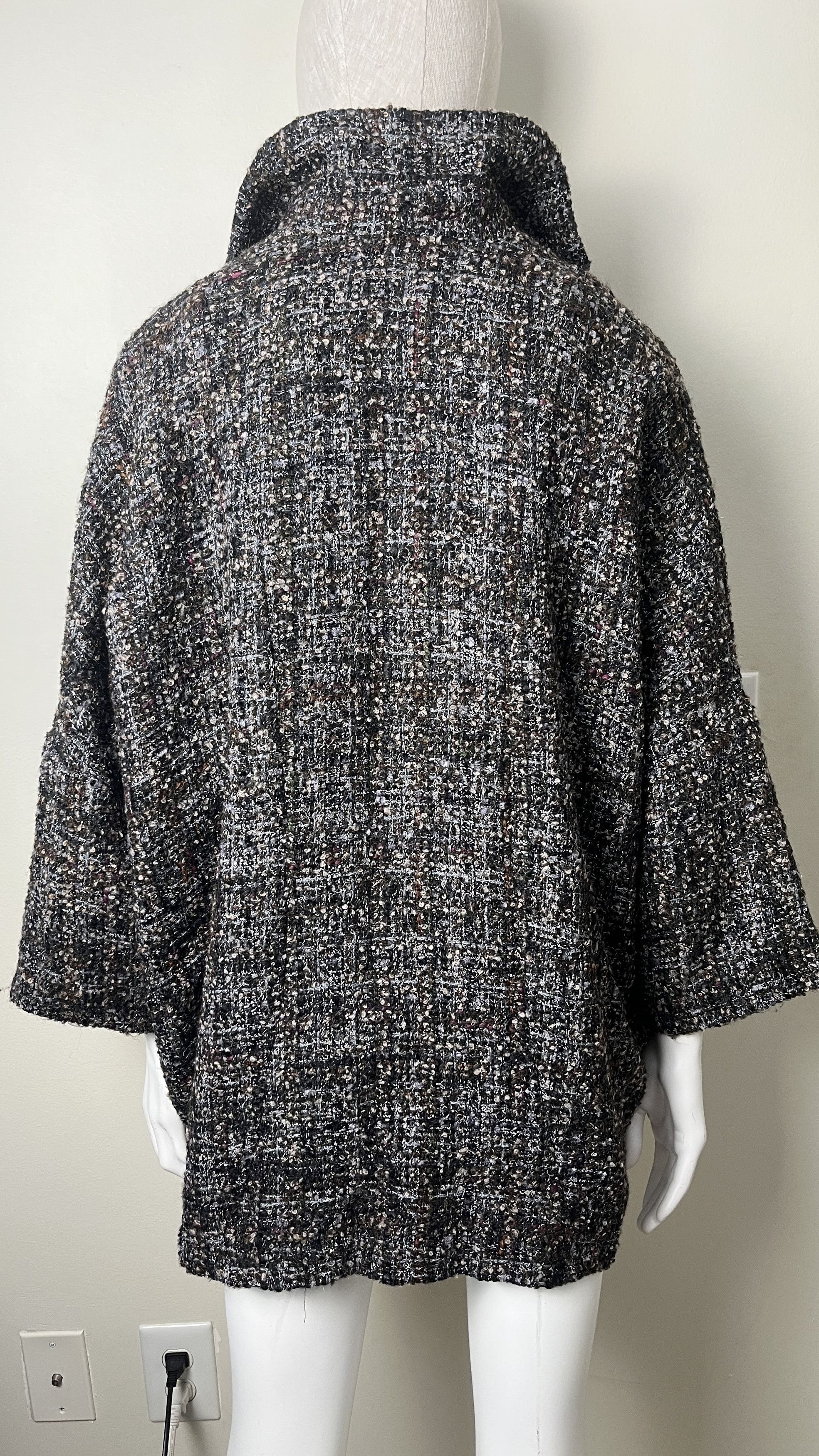 eskandar Eskandar O/S LUX Oversized Rich Tweed Boucle Coat Jacket 0 Size S / US 4 / IT 40 - 15 Thumbnail
