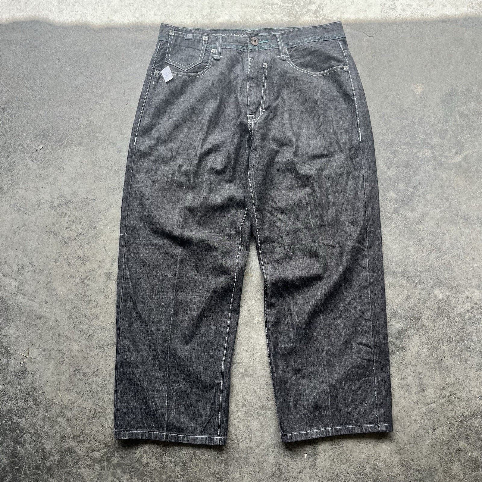 Enyce Vintage Black Enyce Baggy Y2K Jeans Men’s 34 X 30 Jnco Style Size US 34 / EU 50 - 4 Thumbnail