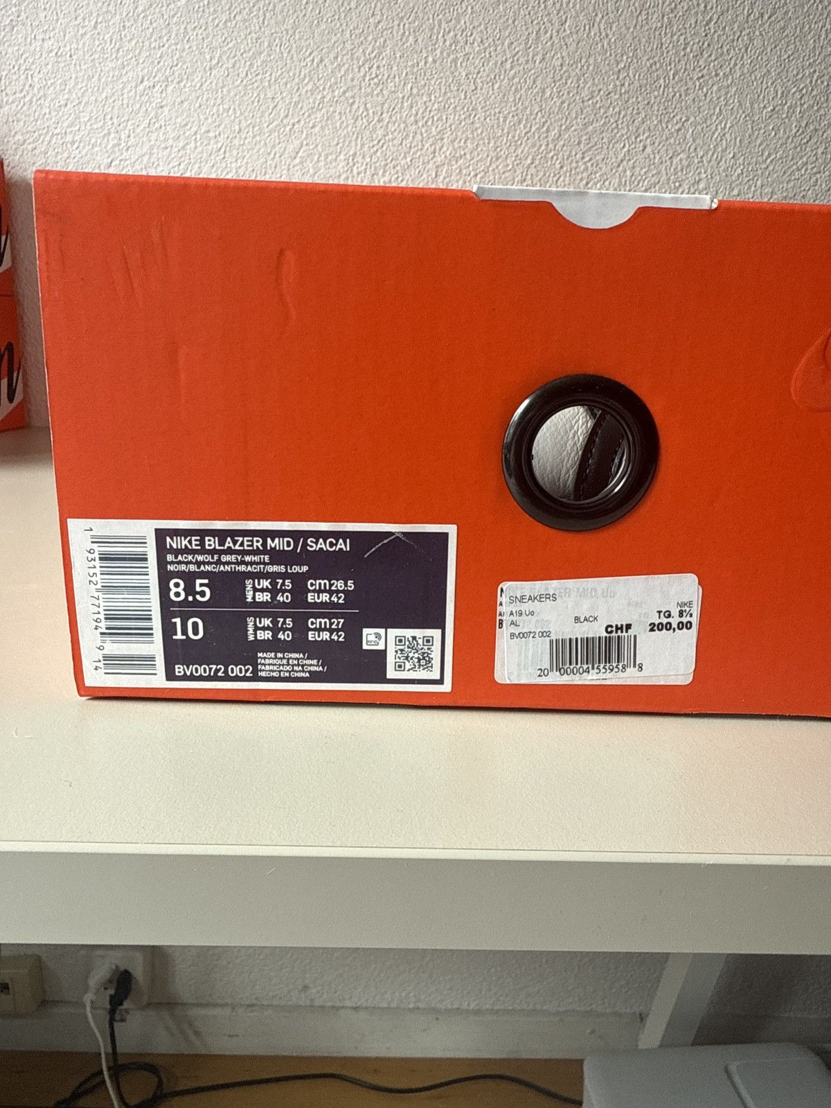 Nike × Sacai Nike Blazer Mid Sacai Black Size US 8.5 / EU 41-42 - 8 Thumbnail