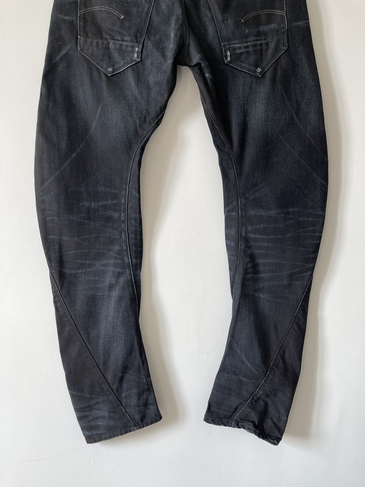 G-Star G-Star Raw Arc 3D Slim Faded Whiskers Stretch Denim Jeans Size US 32 / EU 48 - 12 Thumbnail