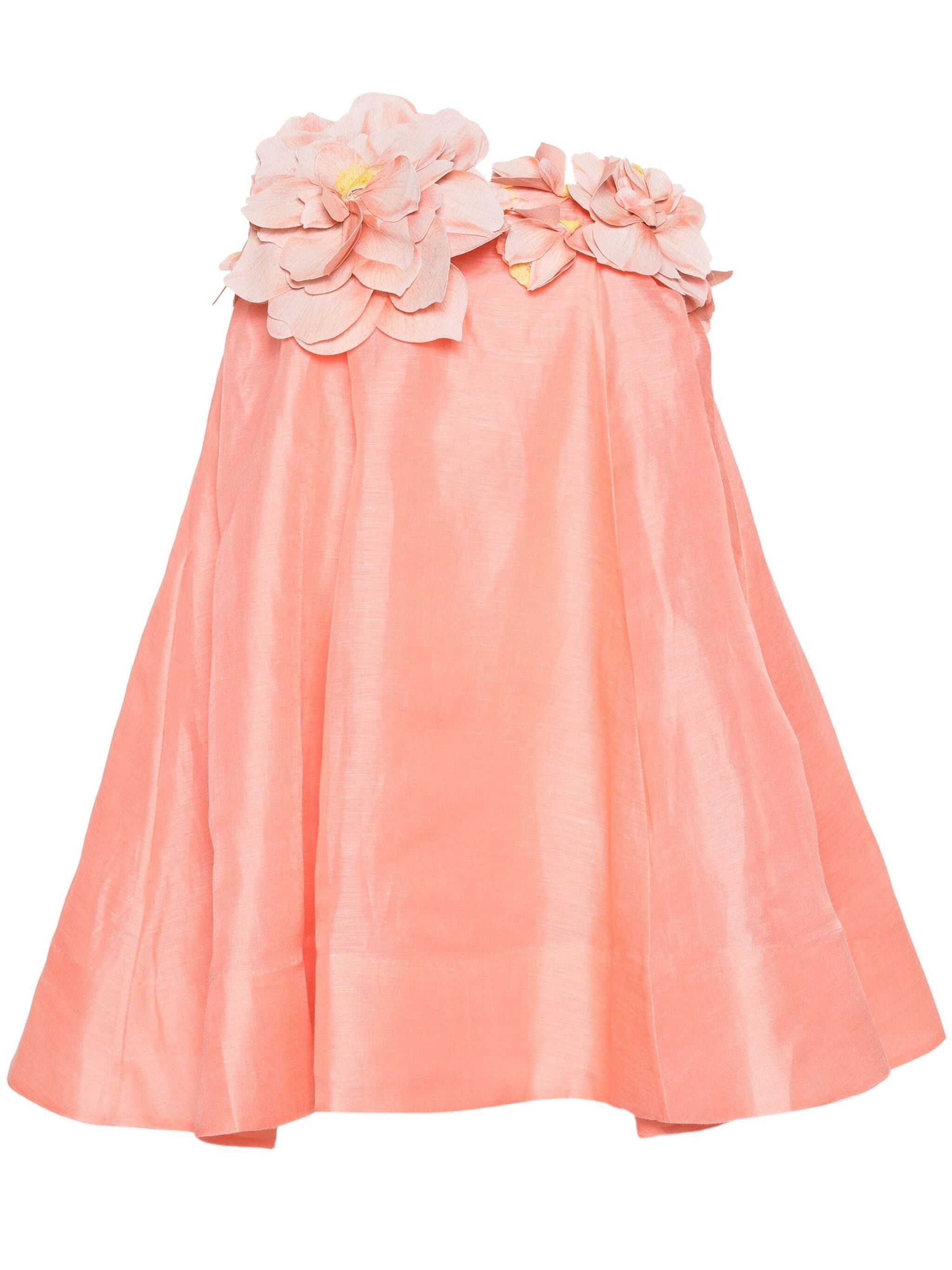 o1s22i1n1024 Petal Mini Organza Dress in Pink