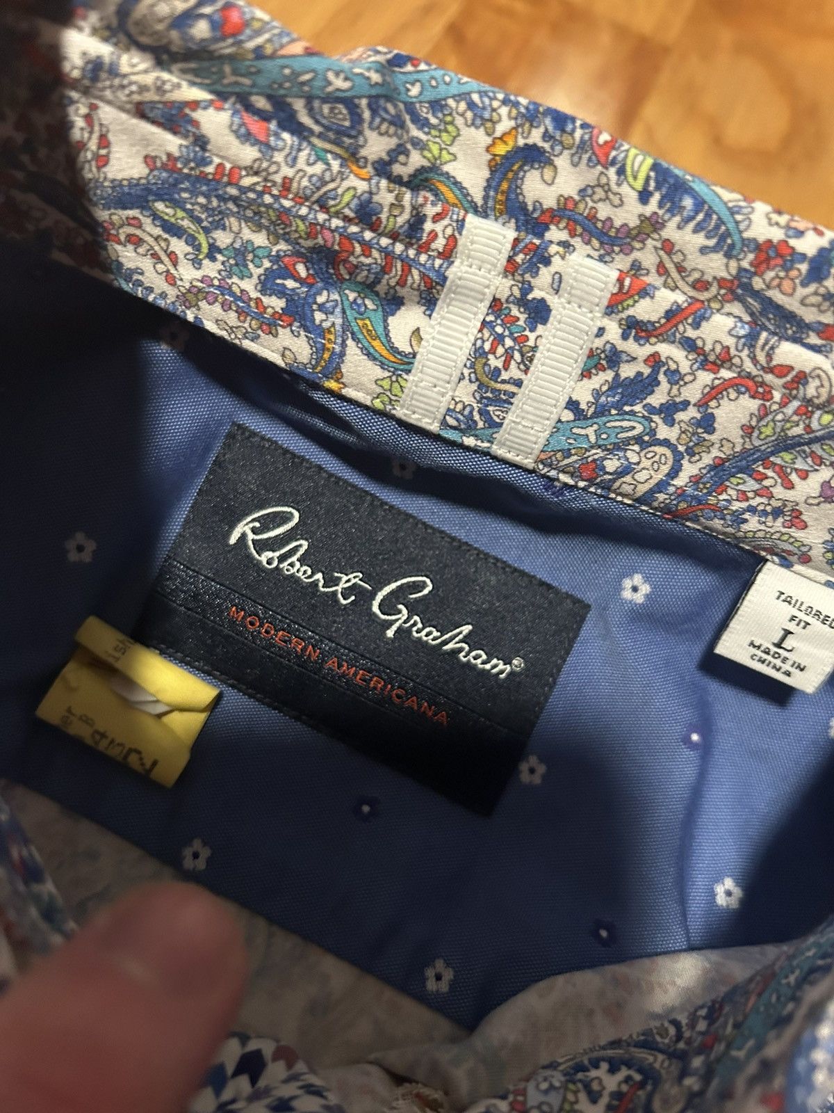 Robert Graham Robert Graham Patterned Collared Shirt Rare Size US L / EU 52-54 / 3 - 3 Thumbnail