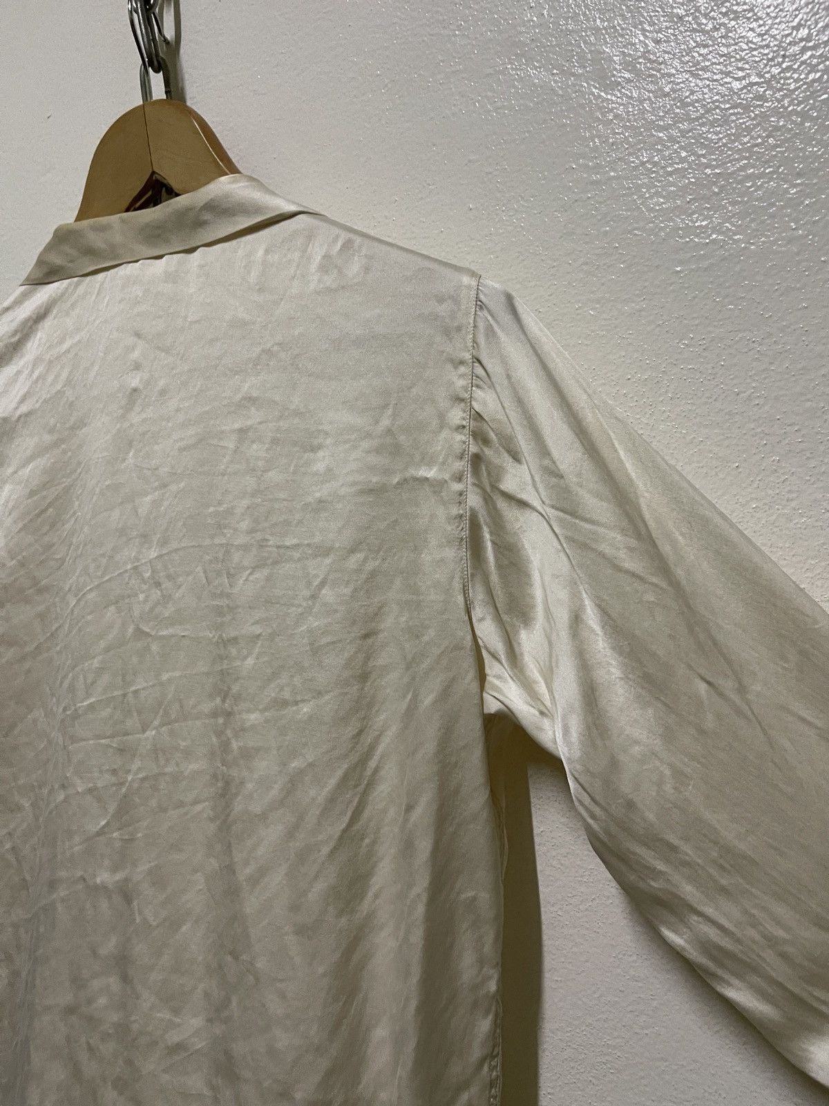 Japanese Brand × agnes b. Agnes b. Silk Button Shirt Long Sleeve Size M / US 6-8 / IT 42-44 - 13 Thumbnail