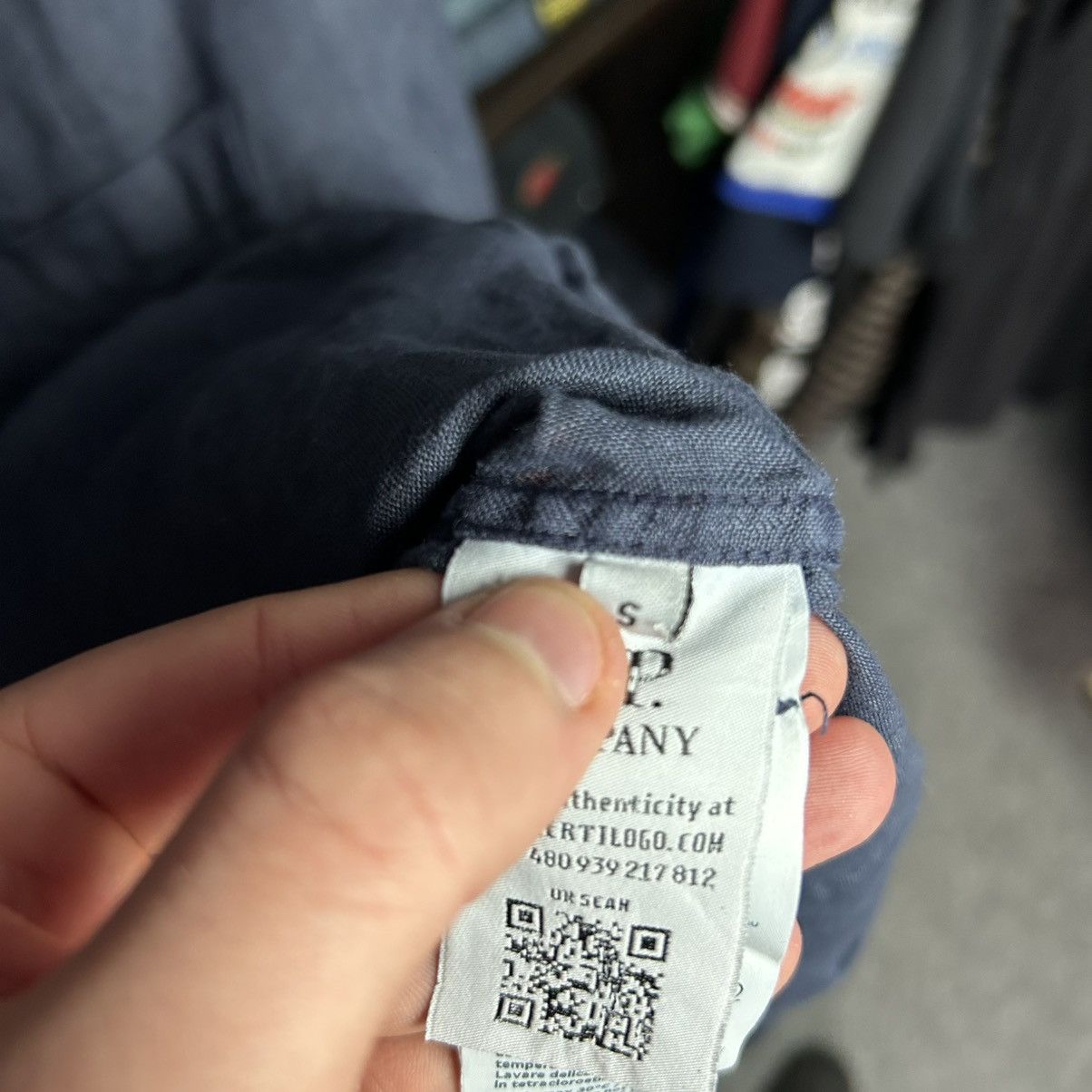 C.P. Company Luxury C.P. Company small logo 100% linen button shirt sizeS Size US S / EU 44-46 / 1 - 8 Thumbnail