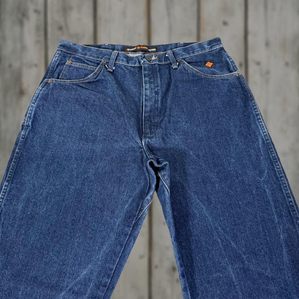 Wrangler WRANGLER Jeans Men 36x36 Blue FR Flame Resistant Relaxed Fit Denim Pants Western Straight Leg Workwear Size US 36 / EU 52 - 1 Thumbnail
