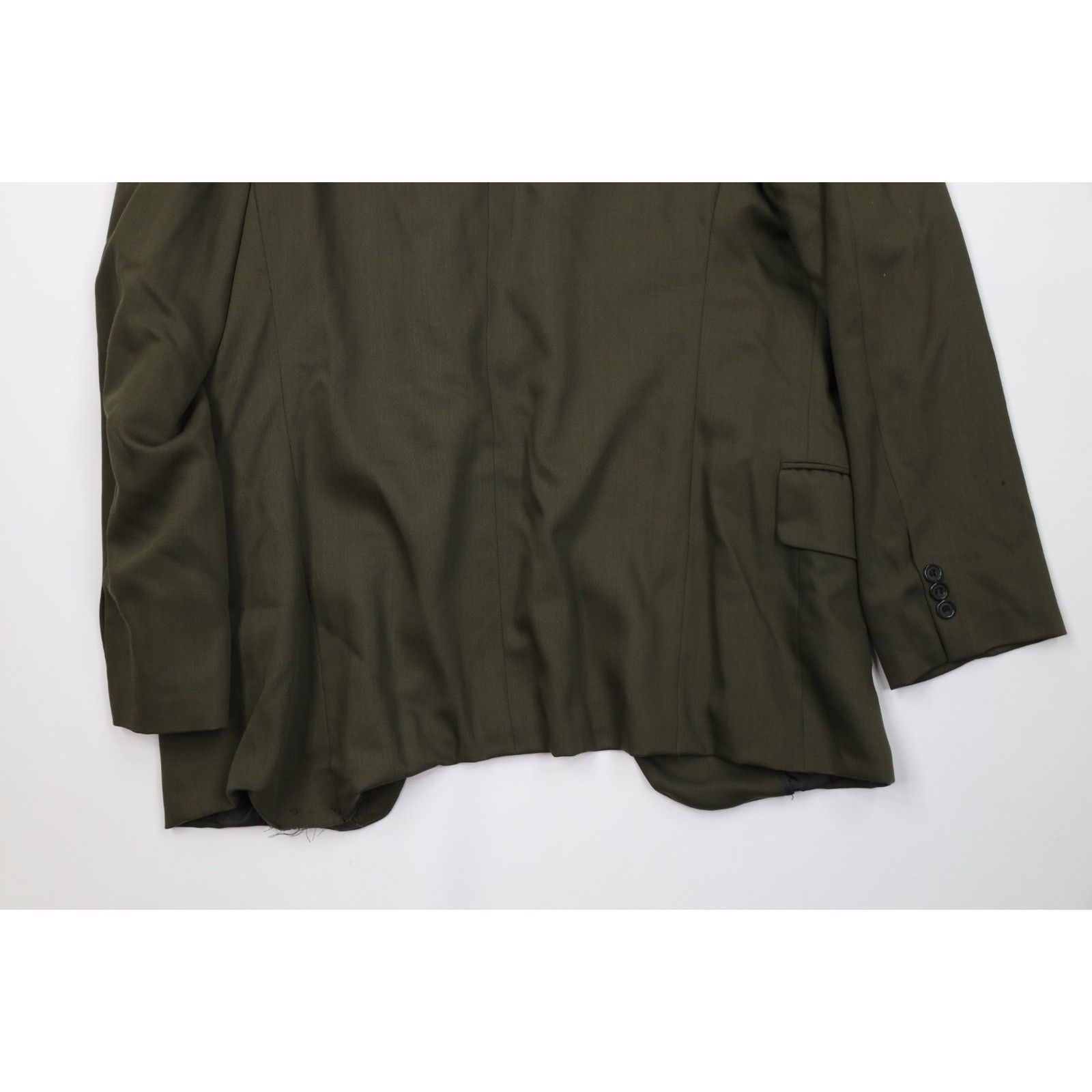 Vintage Vintage 90s Streetwear 2 Piece Rayon Gabardine Wool Suit Size 42R - 11 Thumbnail