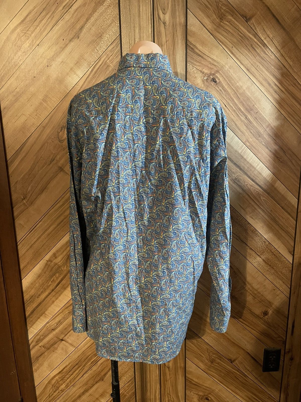 Alan Flusser Alan Flusser Medium Paisley Button Down Long Sleeve Shirt Size US M / EU 48-50 / 2 - 6 Thumbnail