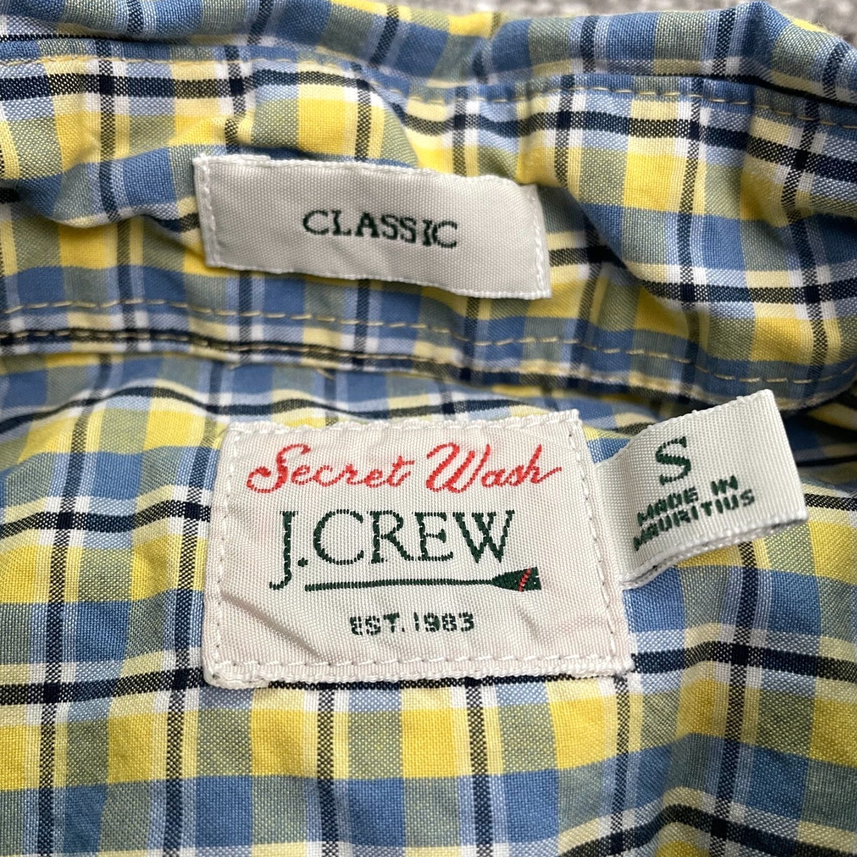 J.Crew J.CREW Shirt Mens Small Multicolor Plaid Long Sleeve Button-Down Classic Fit Casual Shirts Size US S / EU 44-46 / 1 - 4 Thumbnail