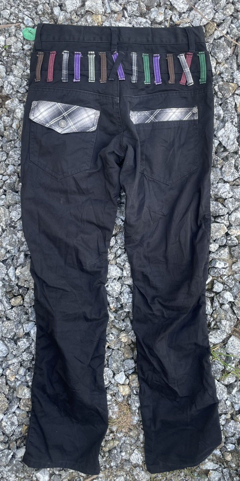 Designer × If Six Was Nine × Japanese Brand Double Waist Crazy Lightning Wash Jeans Size US 30 / EU 46 - 4 Thumbnail