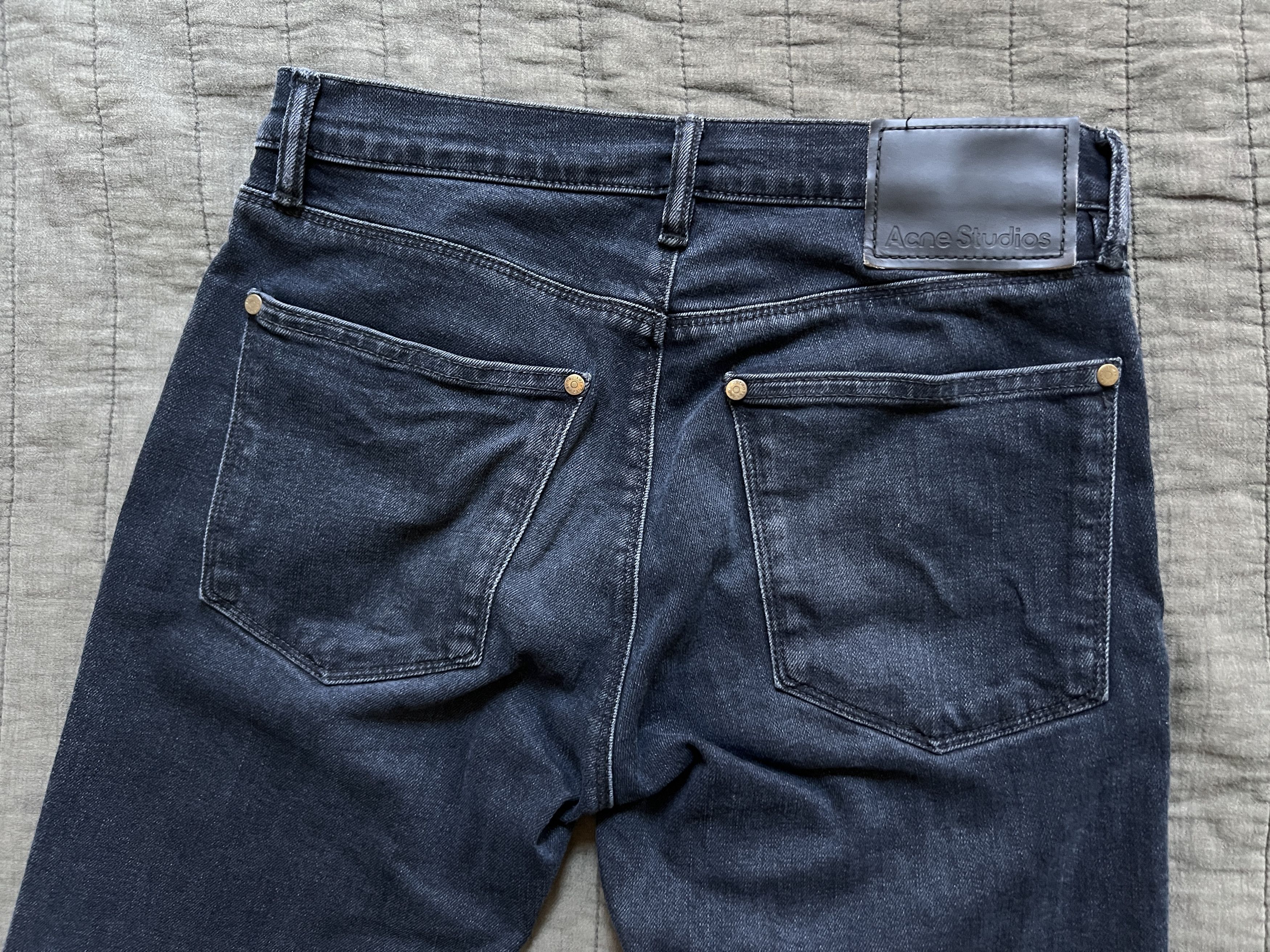 Acne Studios Max Blue Black Jeans Size US 28 / EU 44 - 8 Thumbnail
