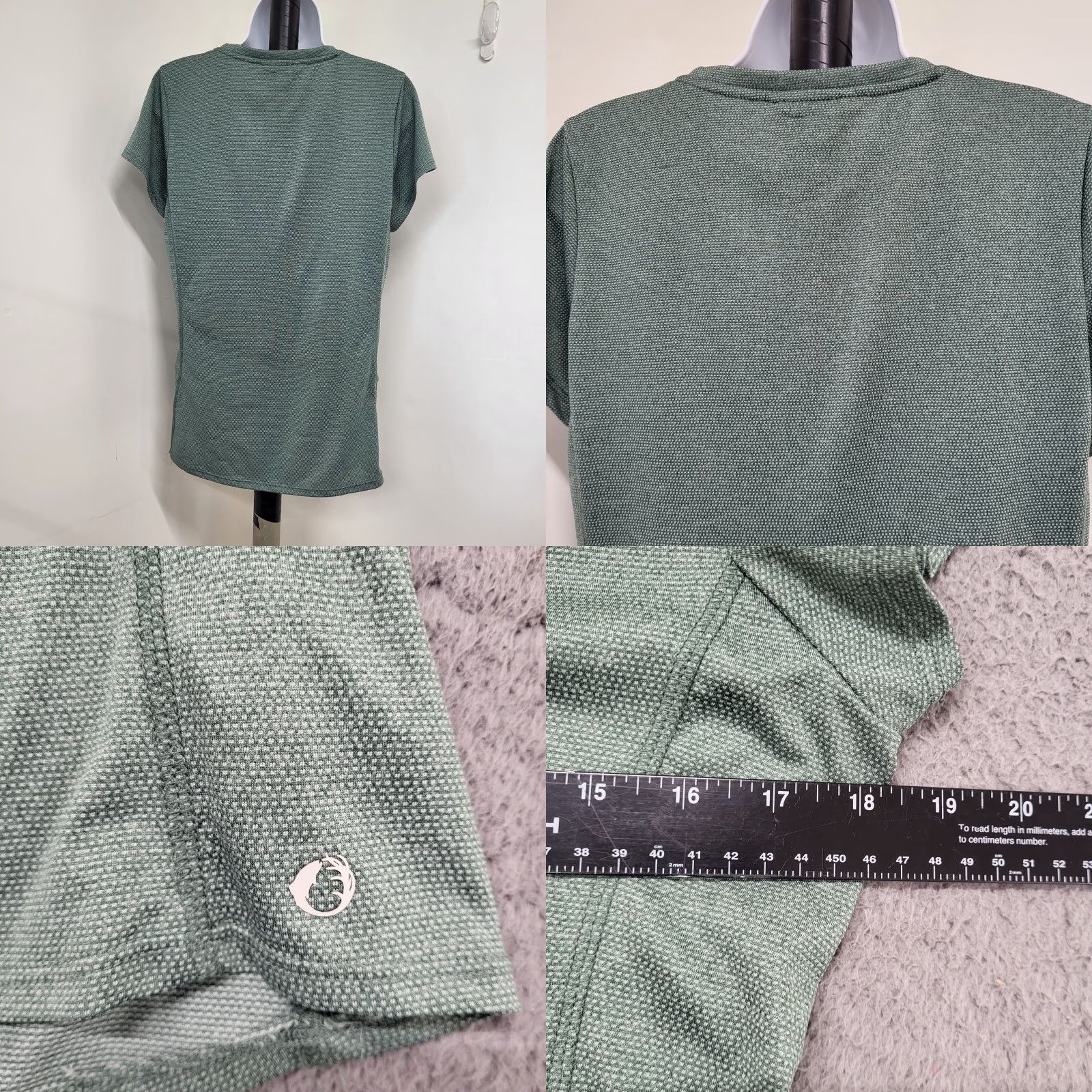Vintage The American Outdoorsman Shirt Women L Sage Green Short Sleeve Casual Knit Polyester Basic Summer Outdoor Size L / US 10 / IT 46 - 8 Thumbnail