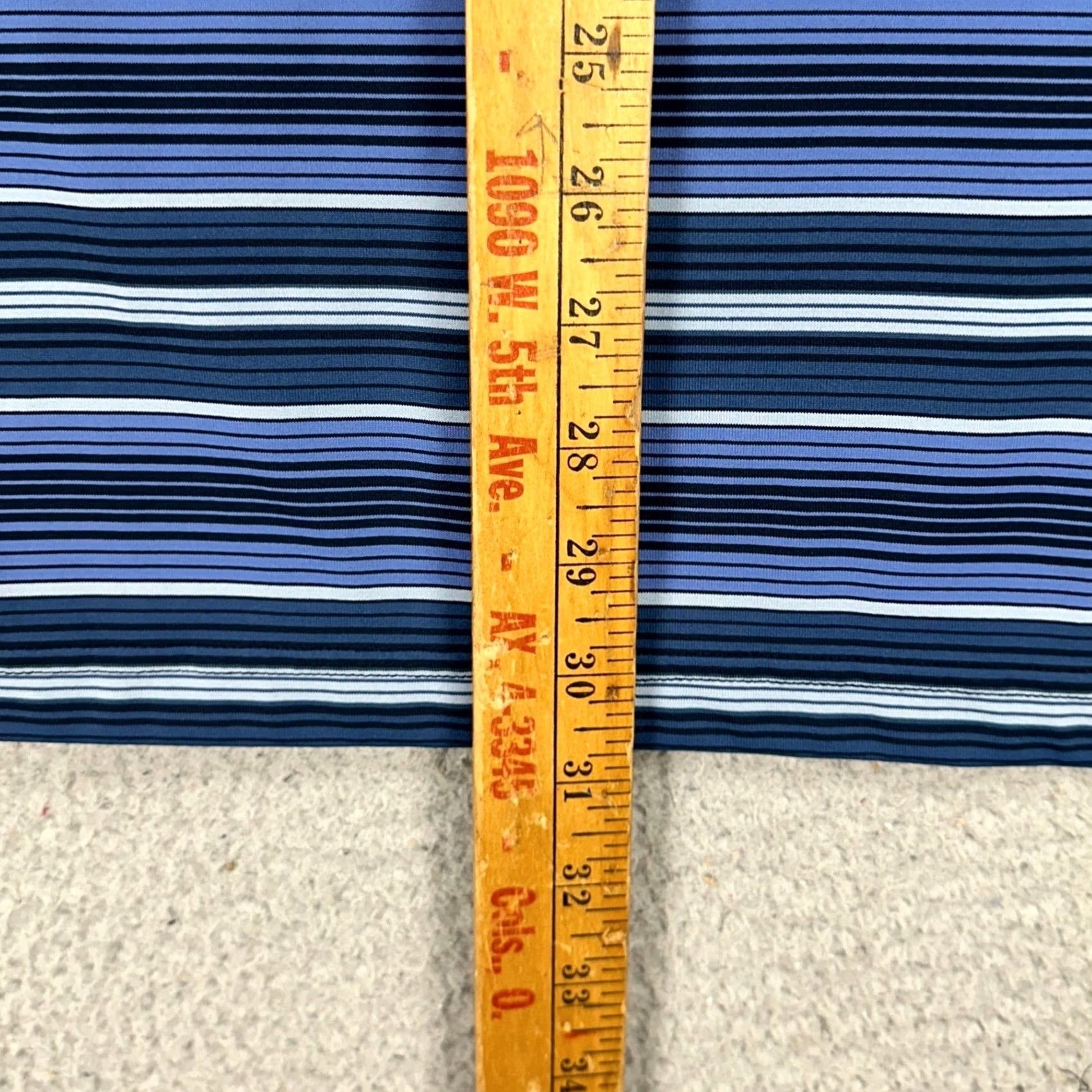 Duluth Trading Company Duluth Trading Co. Polo Shirt Mens Large Navy Blue Striped Short Sleeve Rugby Sanded Polyester Breathable Casual Outdoor Walking Comfort Mens Size US L / EU 52-54 / 3 - 7 Thumbnail