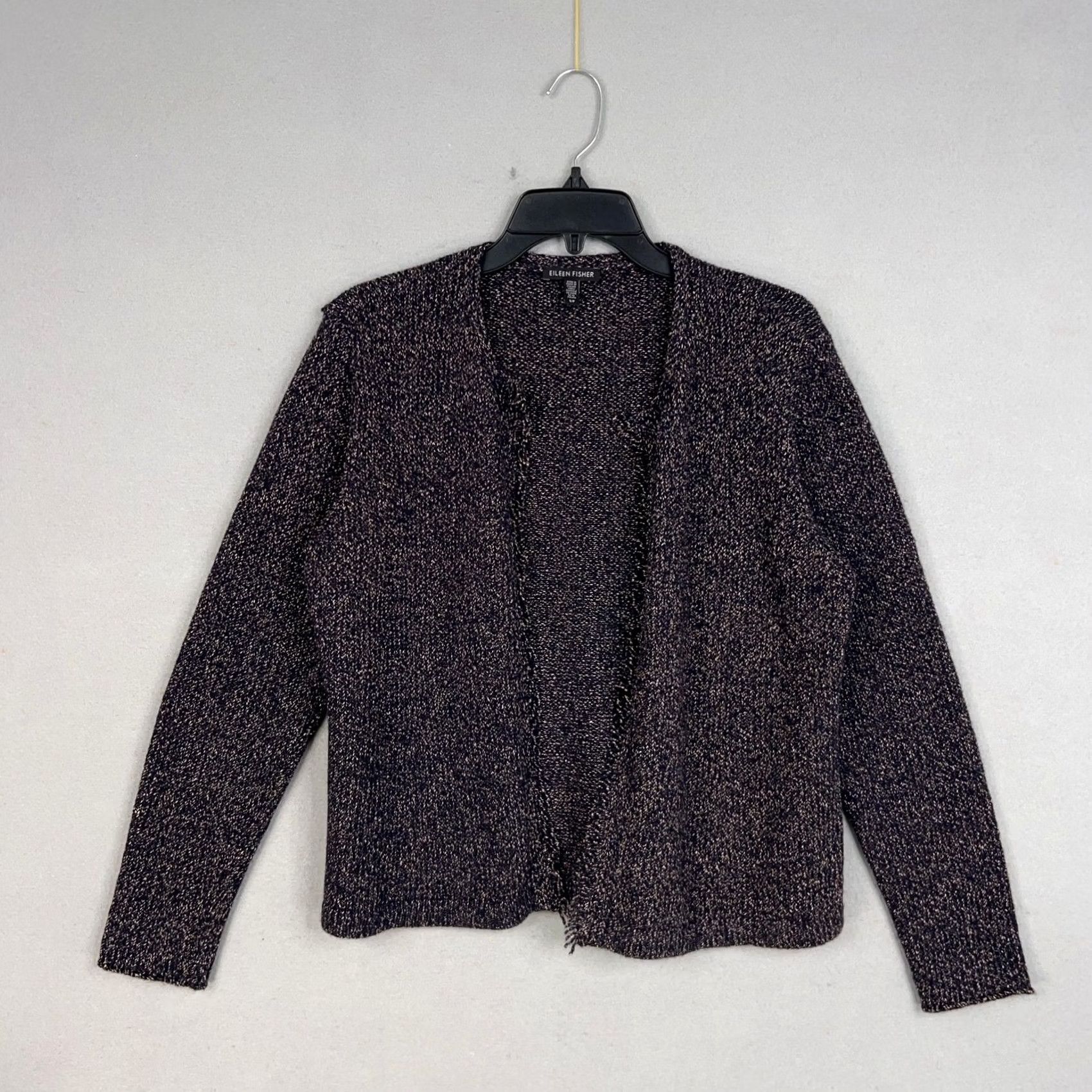 Eileen Fisher Eileen Fisher Sweater Womens Petite Small Open Cardigan Wool Marled Quiet Luxury Size S / US 4 / IT 40 - 2 Thumbnail