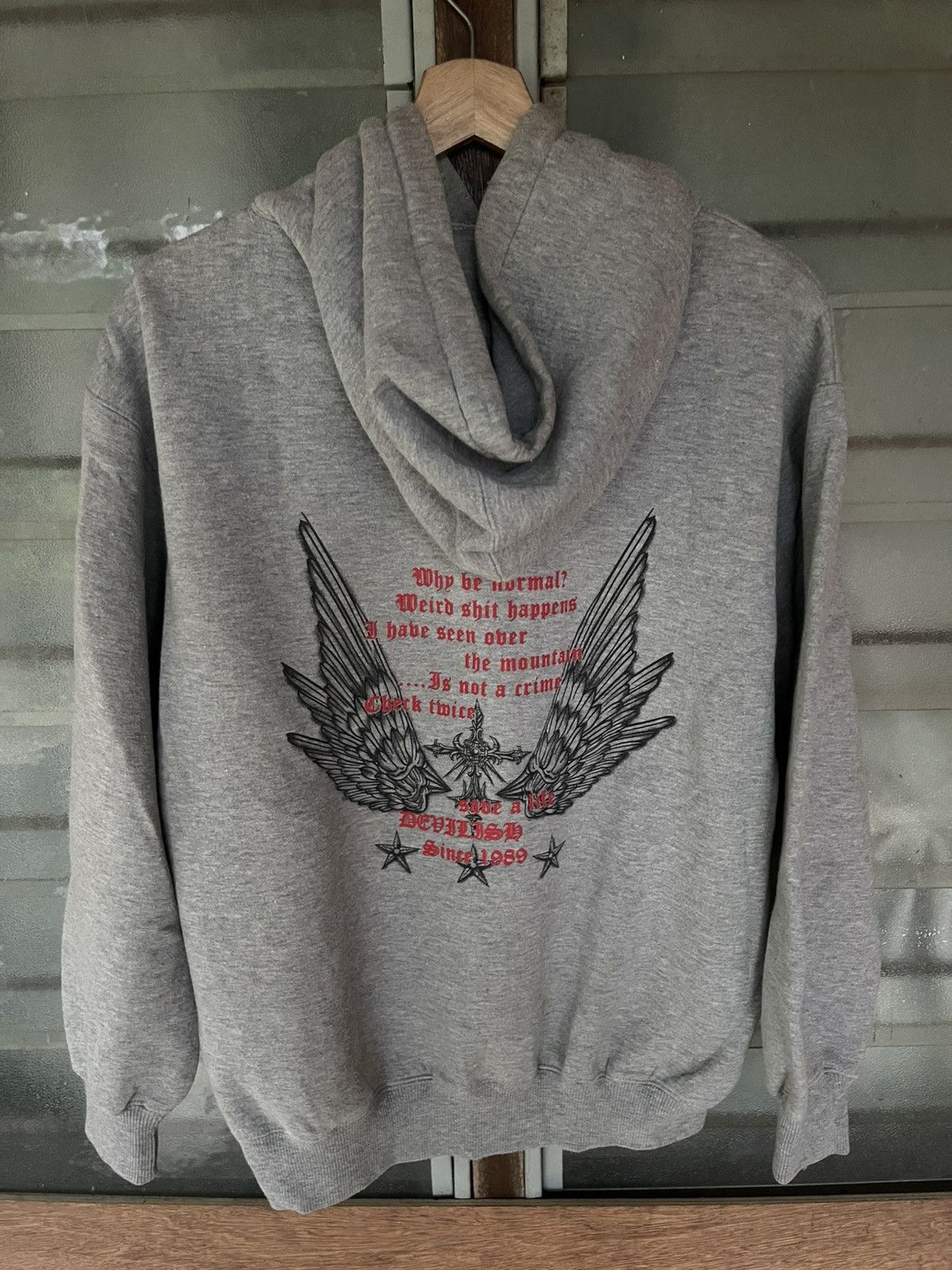 Japanese Brand Vintage 90's Dogcigar Punk LGB If Six Was Nine Hoodie Size US L / EU 52-54 / 3 - 2 Thumbnail