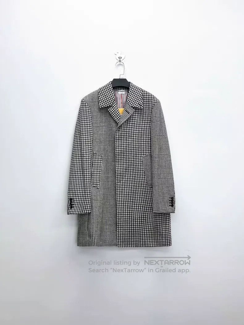 Thom Browne Thom Browne Heavy Wool Linen Blended Long Trench Coat Size US S / EU 44-46 / 1 - 1 Thumbnail