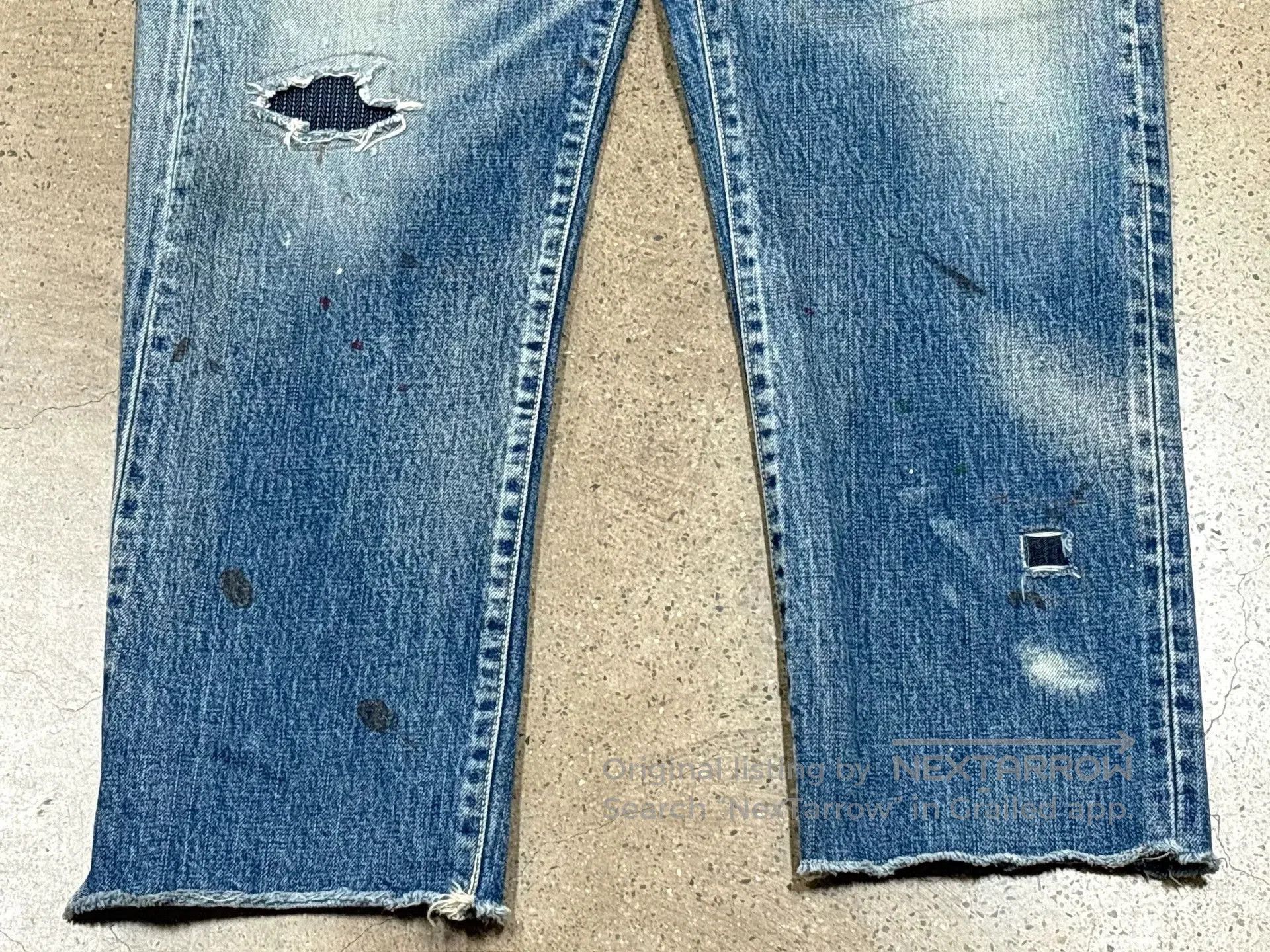 Visvim visvim tacked crash jeans for casual style. Size US 36 / EU 52 - 5 Thumbnail
