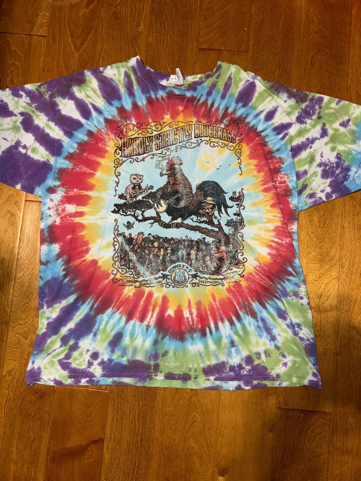 Vintage Hardly Strictly Bluegrass Tee Size US XXL / EU 58 / 5 - 1 Thumbnail