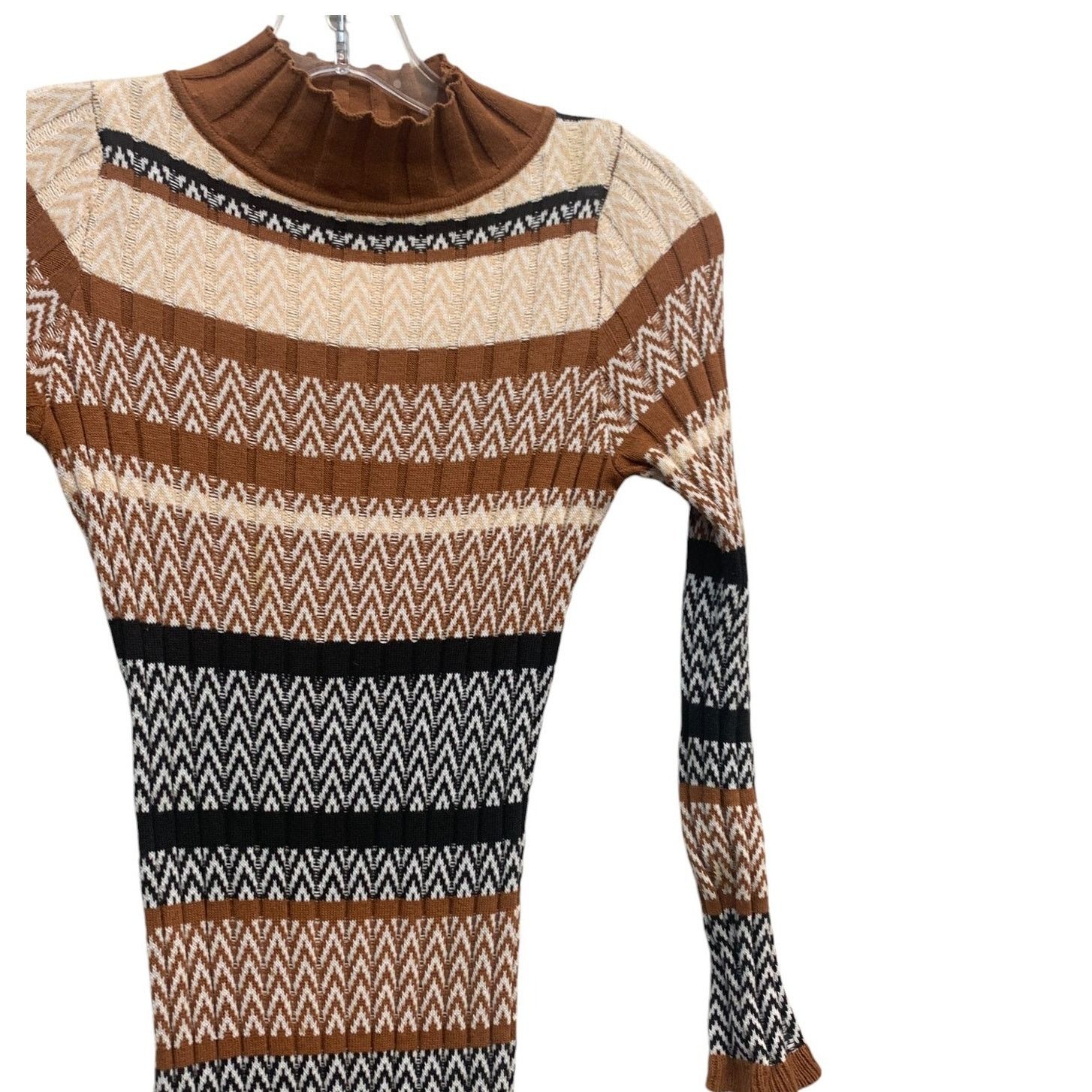 Anthropologie CISTAR New York Acacia Sweater Midi Dress SZ XS Ribbed Dress Size XS / US 0-2 / IT 36-38 - 4 Thumbnail