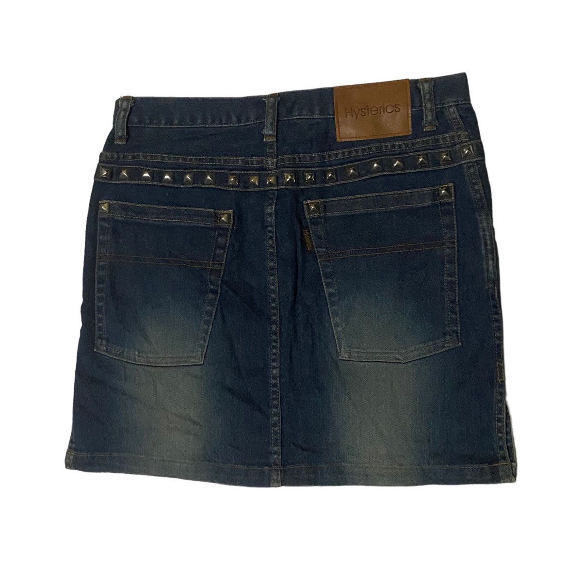 Hysteric Glamour Vtg Hysterics by Hysteric Glamour Punk Studded Denim Skirt Size 32" / US 10 / IT 46 - 3 Thumbnail