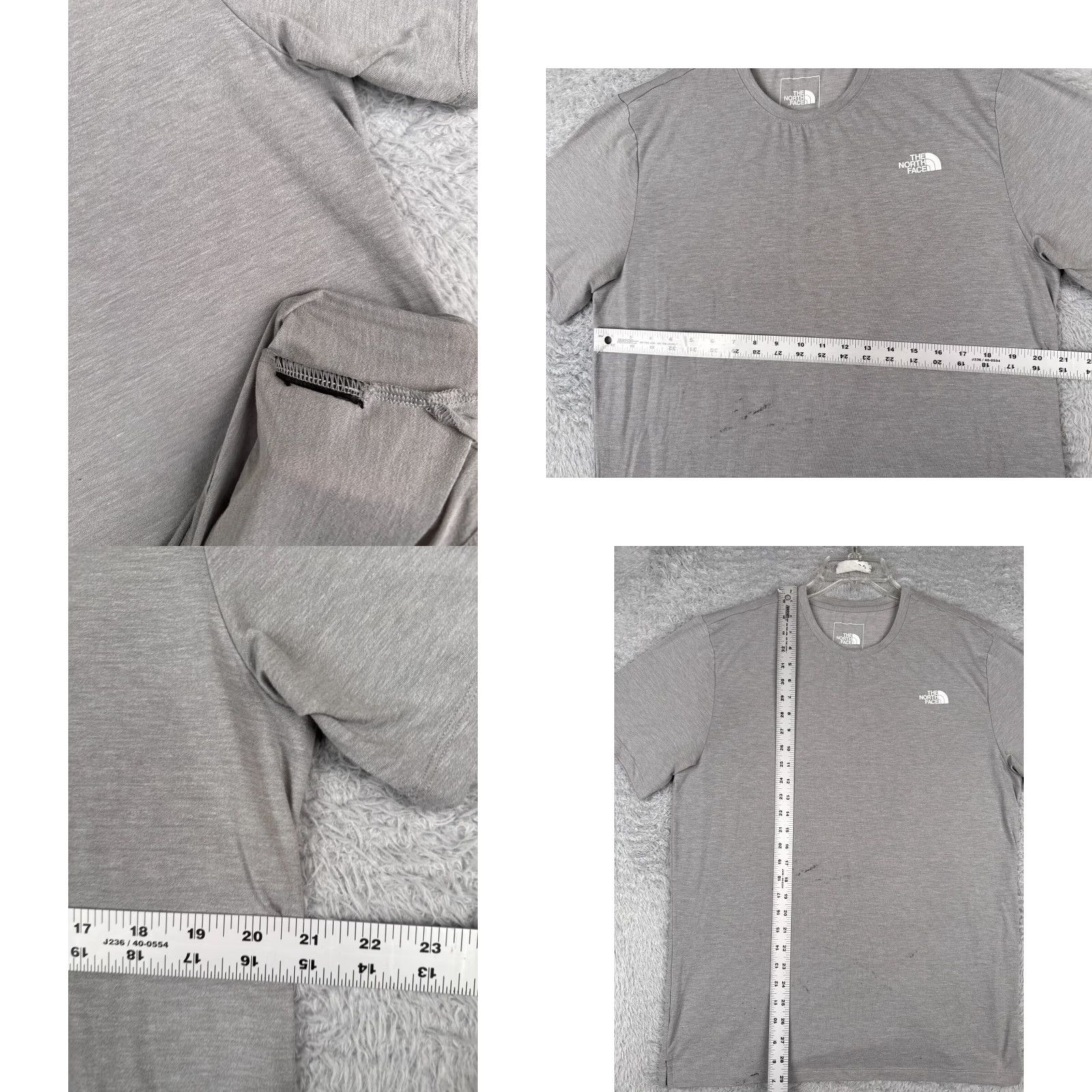 The North Face The North Face Shirt Men L Gray Short Sleeve Crew Neck T-Shirt Logo All Seasons Regular Size US L / EU 52-54 / 3 - 8 Thumbnail