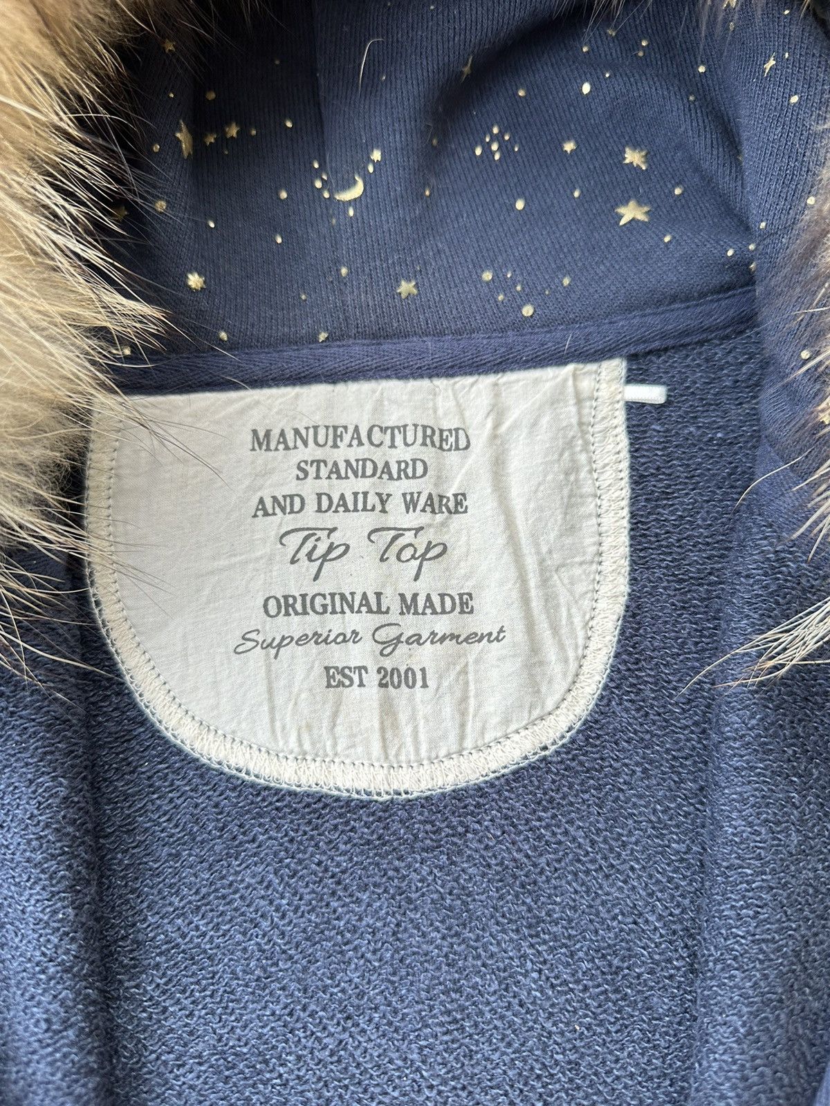 Le Grande Bleu (L.G.B.) STUDDED STAR MOON FUR ZIP HOODIE IFSIXWASNINE LGB STYLE Size US S / EU 44-46 / 1 - 8 Thumbnail