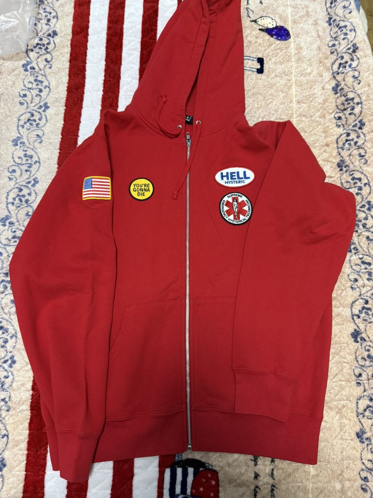 Hysteric Glamour × Supreme Supreme hysteric Glamour patches zip up sweatshirt hoodie Size US L / EU 52-54 / 3 - 1 Thumbnail