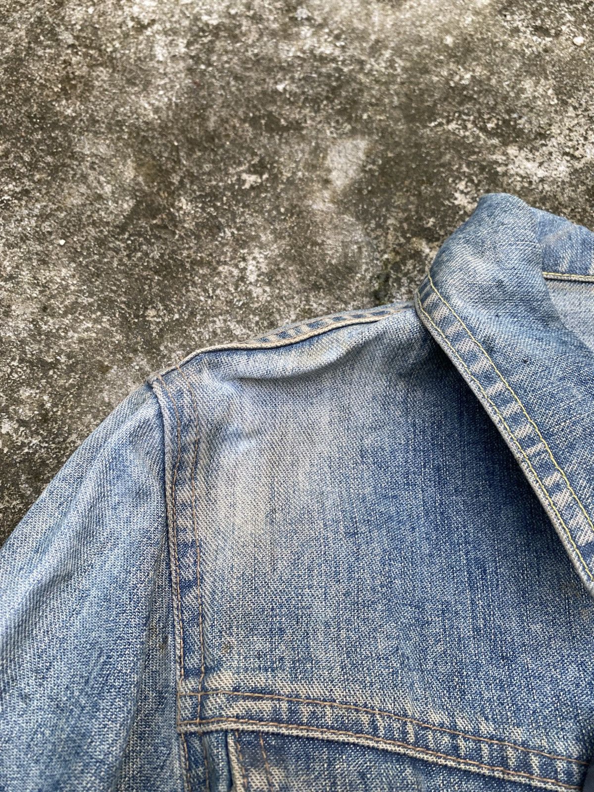 Marithe + Francois Girbaud SUN FADED MFG MARITHE FRANCOIS GIRBAUD DENIM JACKET Size US S / EU 44-46 / 1 - 6 Thumbnail