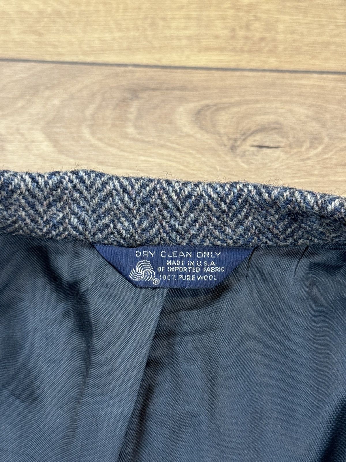 Harris Tweed Vintage wool blazer Harris Tweed original luxury item Size 46L - 3 Thumbnail