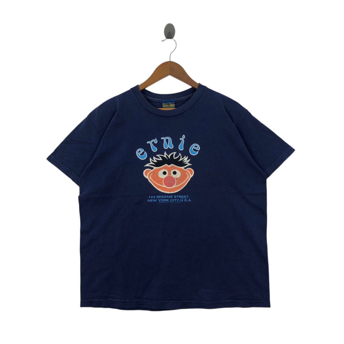 Vintage 90s Sesame Street Ernie Elmo JIM HENSON Tee Shirt