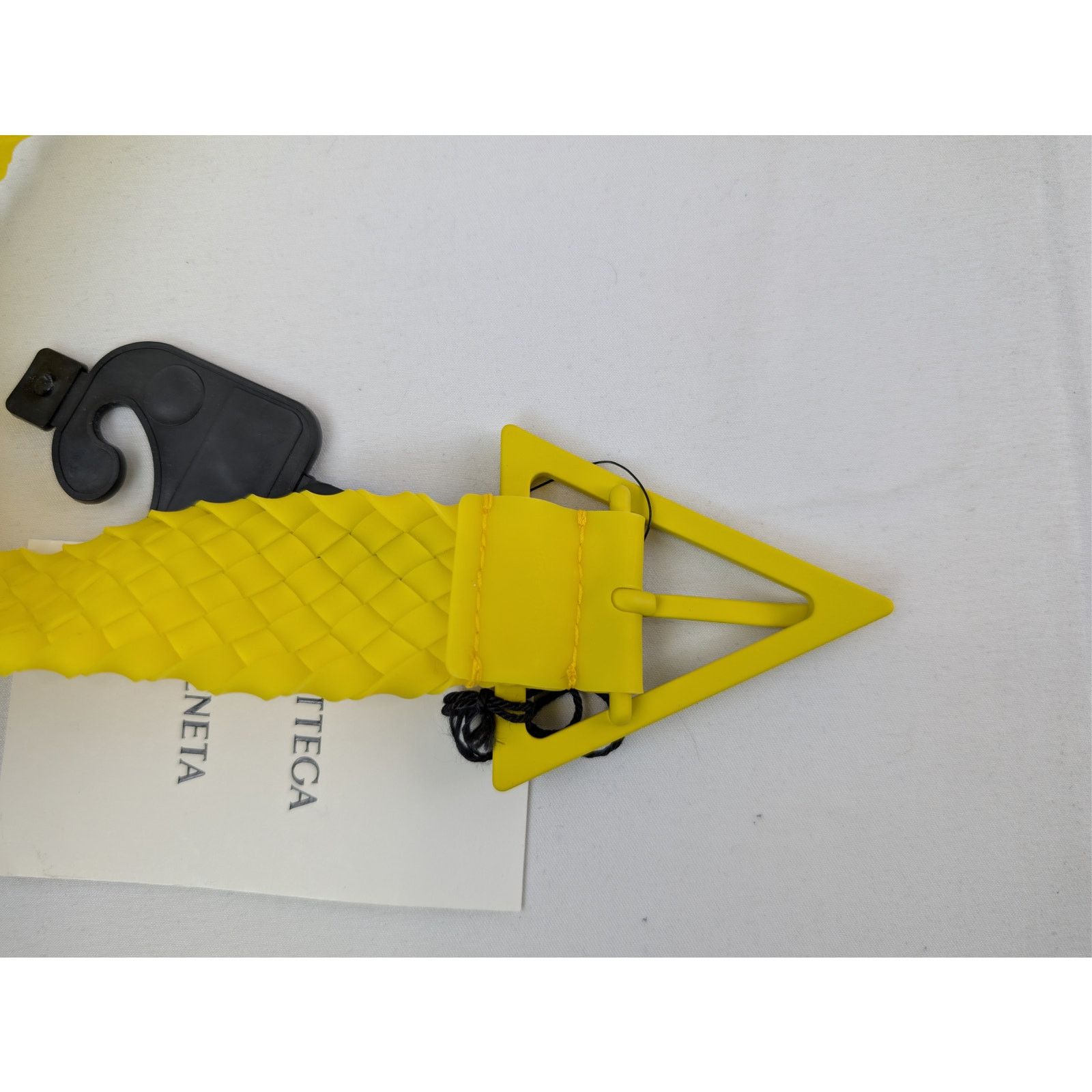 Bottega Veneta o1rshd1 Size: 110 / Intreccio Rubber Belt in Lemon Size 44 - 7 Thumbnail