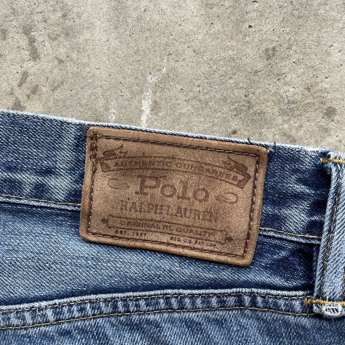 Jean × Polo Ralph Lauren × Ralph Lauren Vintage Polo Ralph Lauren Faded Jeans Denim Pants W32 Size US 32 / EU 48 - 10 Thumbnail