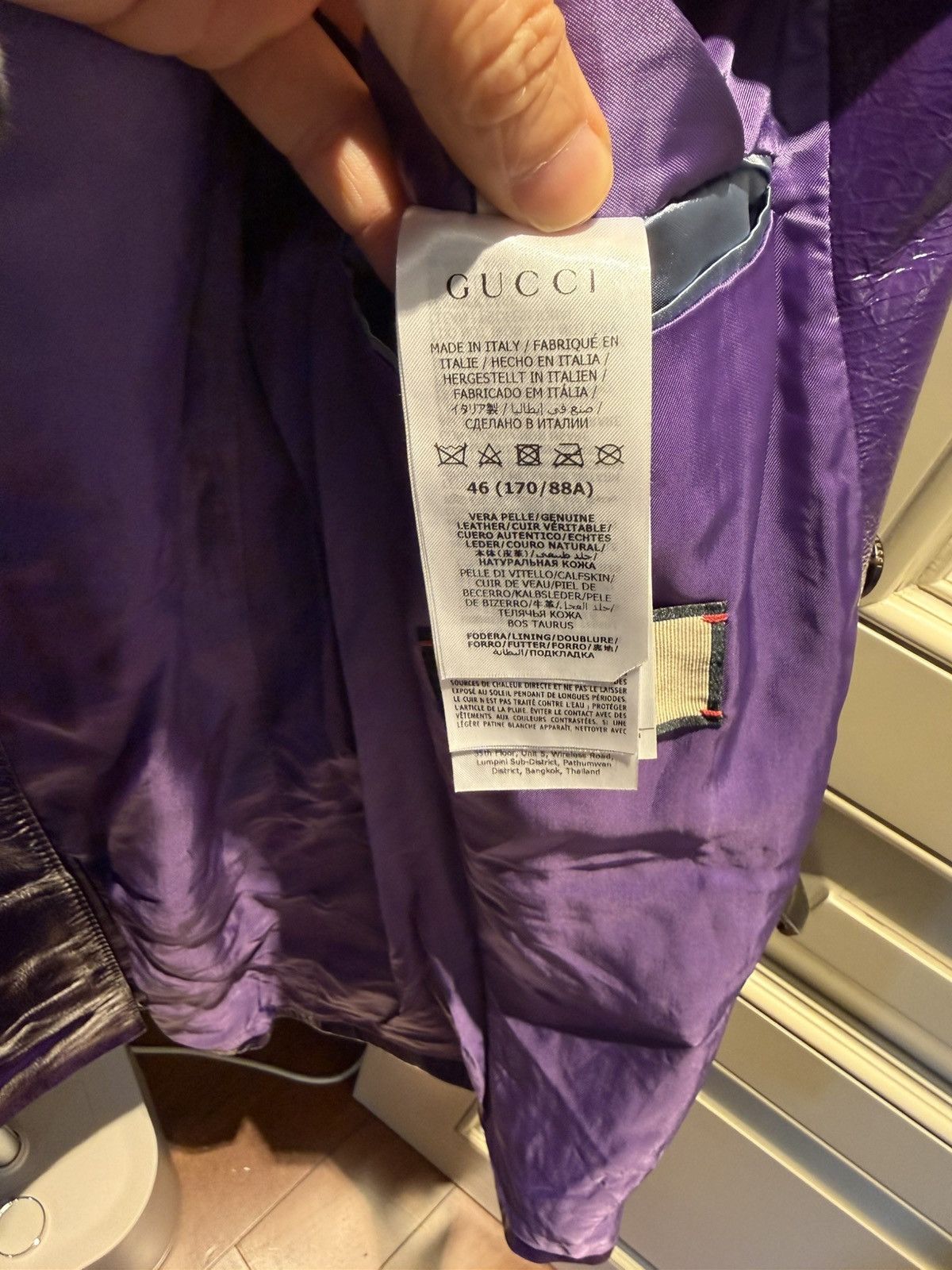 Gucci purple leather blazer size46 Size US S / EU 44-46 / 1 - 14 Thumbnail