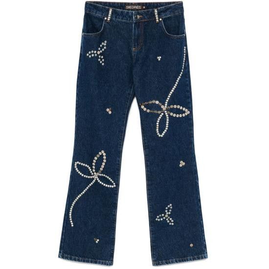 SIEDRES SIEDRES Women Denim Pants WRS25BT13NA LUISIA NAVY BLUE Size 26" / US 2 / IT 38 - 1 Thumbnail