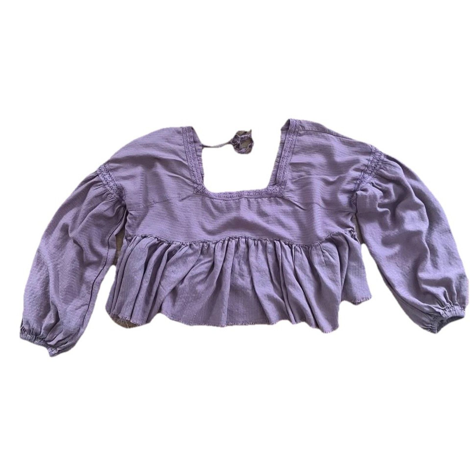 Urban Outfitters Urban OutFitters 3/4 Sleeve Izzy top Purple S-P A001535 Size S / US 4 / IT 40 - 2 Thumbnail