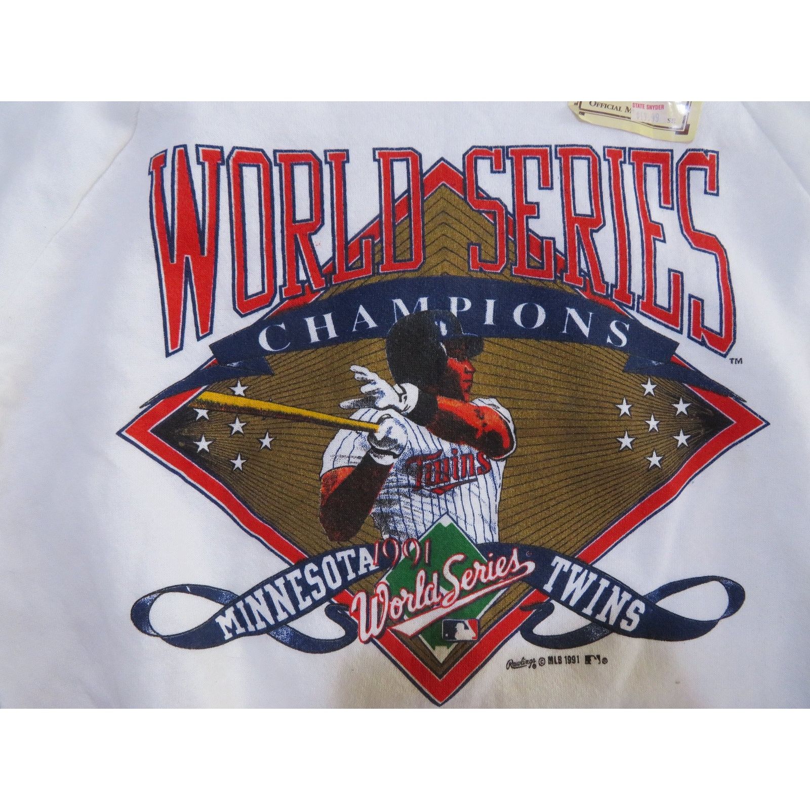 Fruit Of The Loom Minnesota Twins World Series 1991 Sweatshirt, MLB, Sz M Size US M / EU 48-50 / 2 - 5 Thumbnail