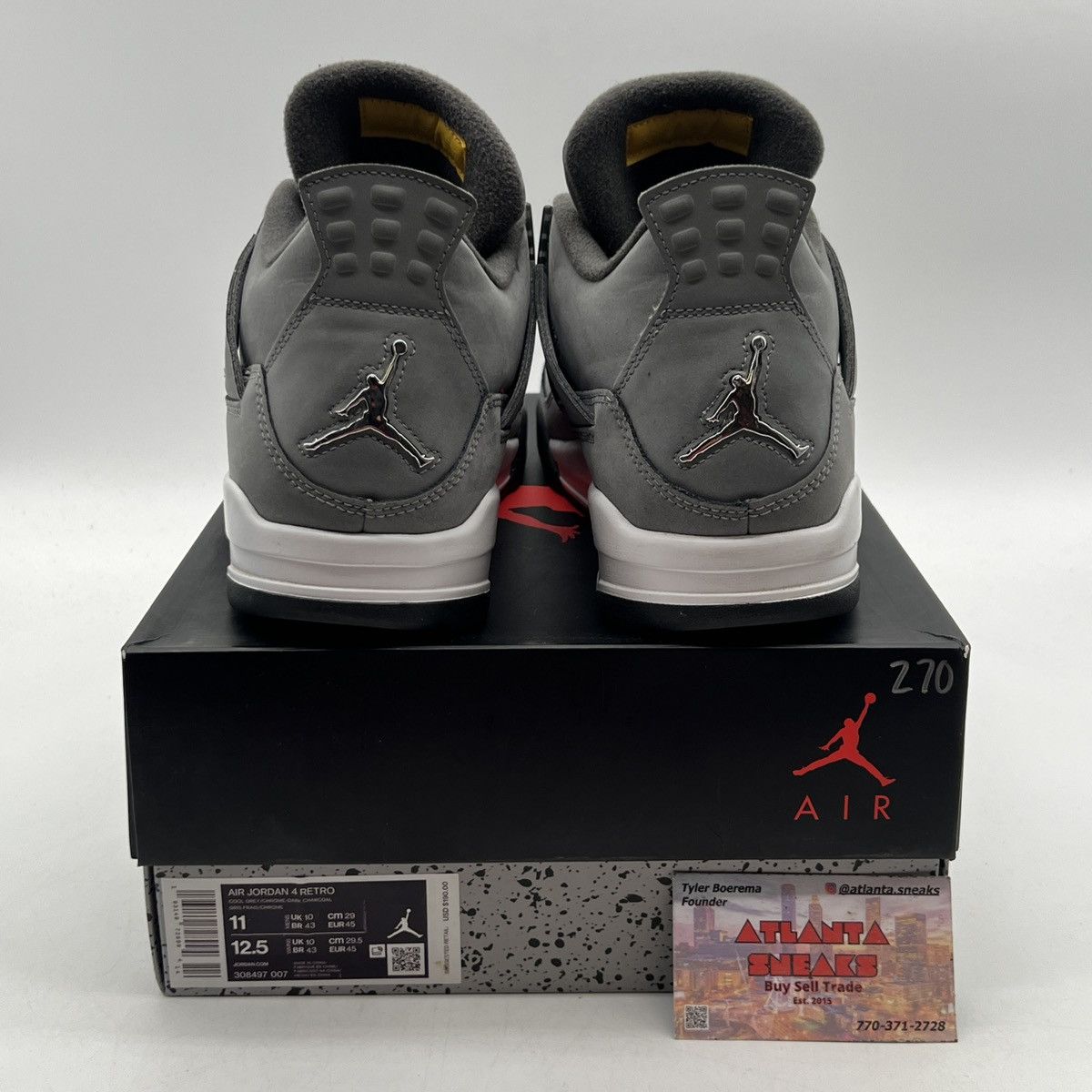Jordan Brand Air Jordan 4 cool grey Size US 11 / EU 44 - 3 Thumbnail