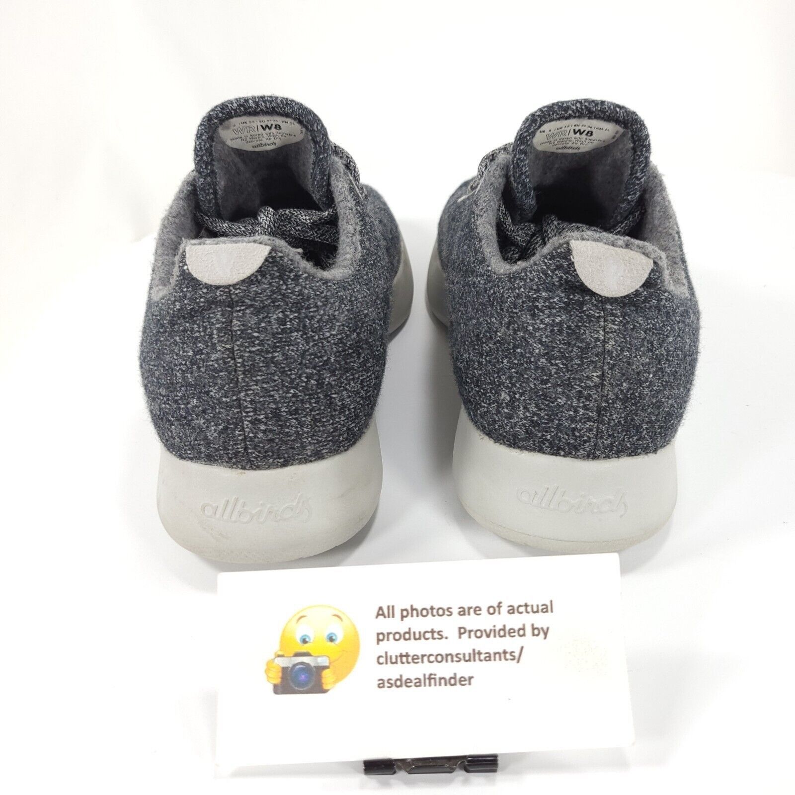 Allbirds Allbirds Wool Runner Running Shoe Womens Size 8 Gray White Size US 8 / IT 38 - 3 Thumbnail
