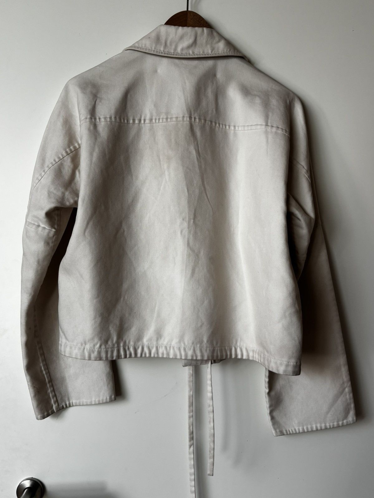 Jil Sander Jil Sander cropped Blouson Jacke – Off-White/Creme – 32 xs Size XXS / US 00 / IT 34 - 7 Thumbnail
