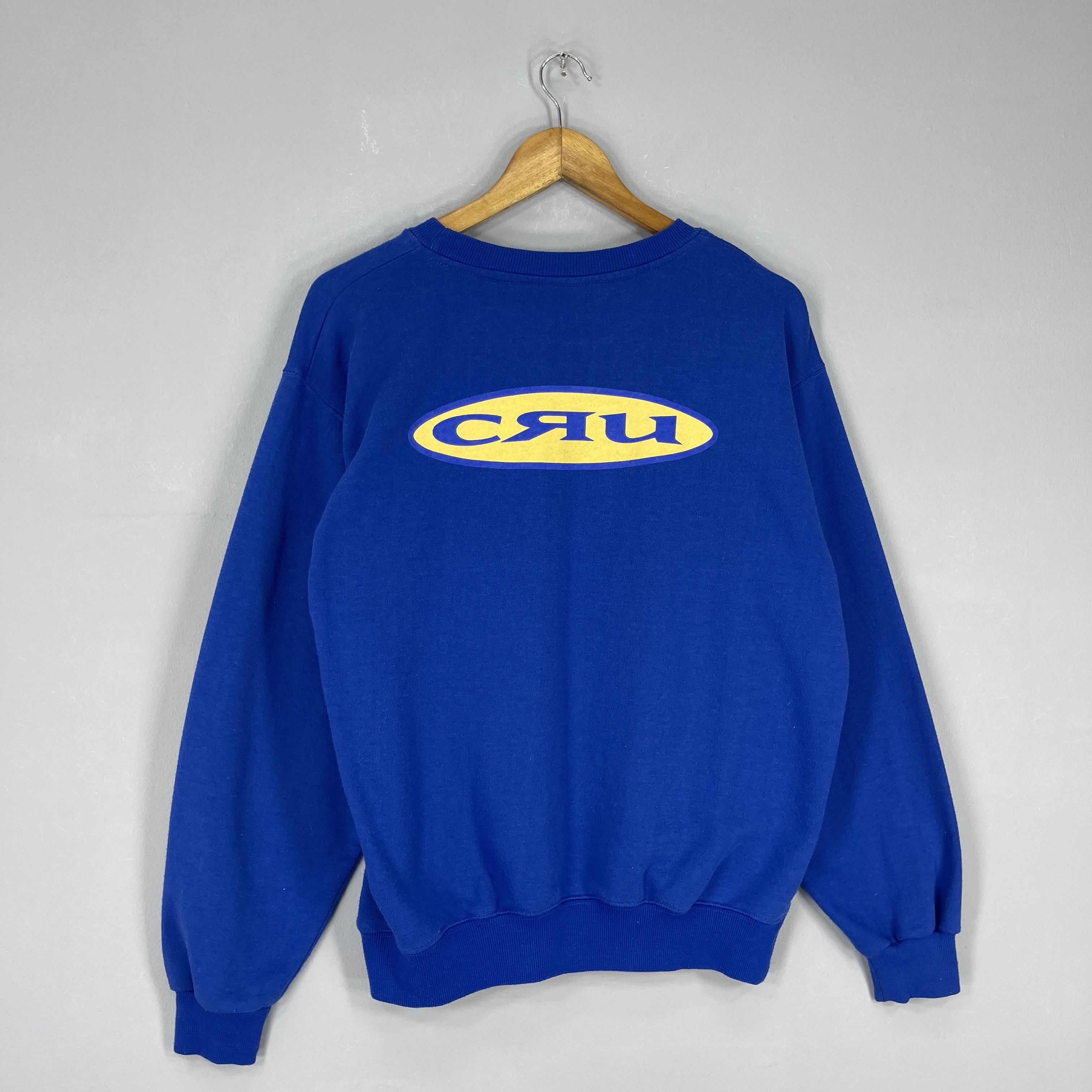 Vintage Vintage 90's CRU DESIGN Back Hit Printed Sweatshirt Size US M / EU 48-50 / 2 - 2 Thumbnail