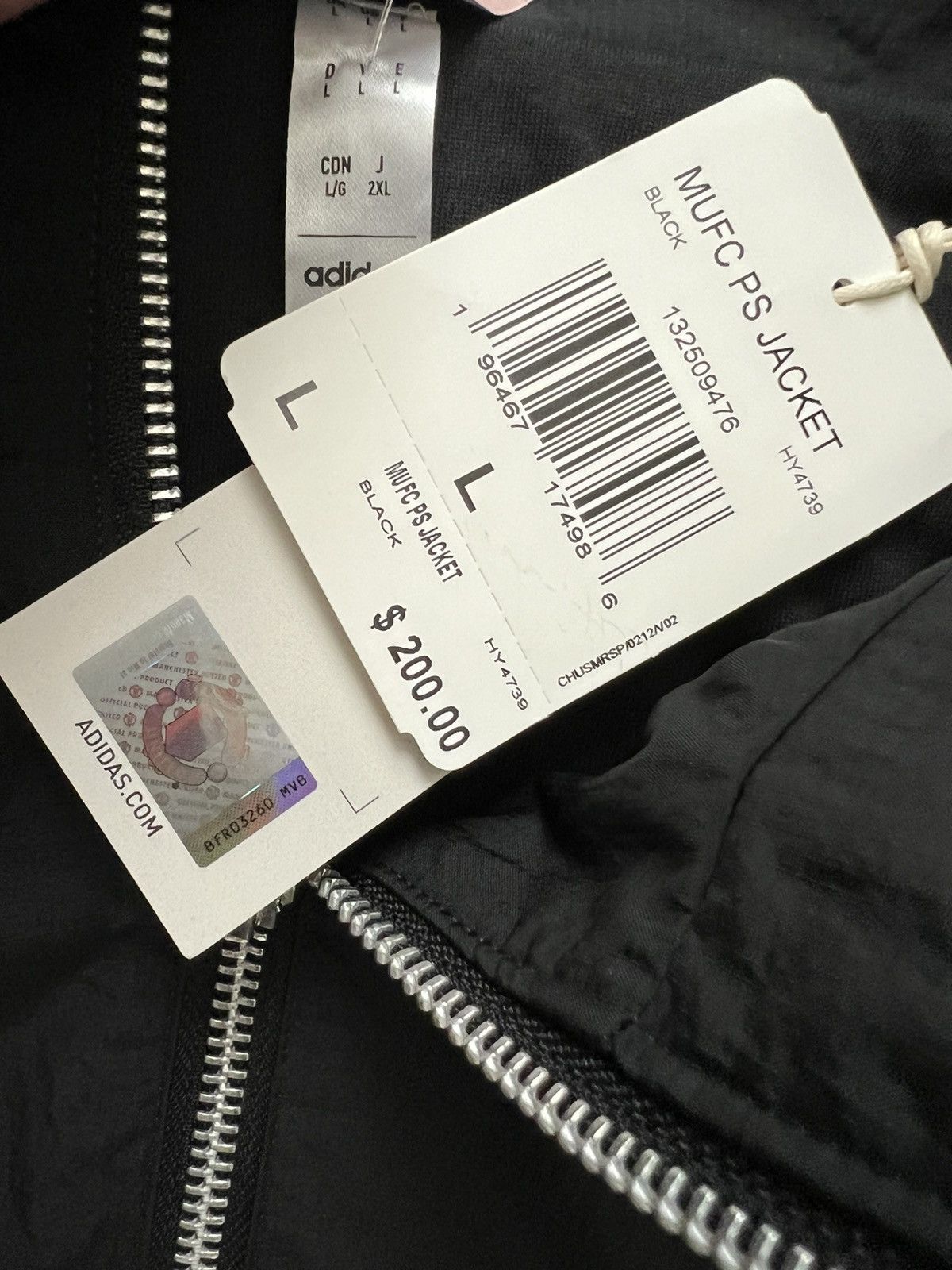 Adidas Adidas Manchester United Peter Saville Black Jacket Size US L / EU 52-54 / 3 - 11 Thumbnail