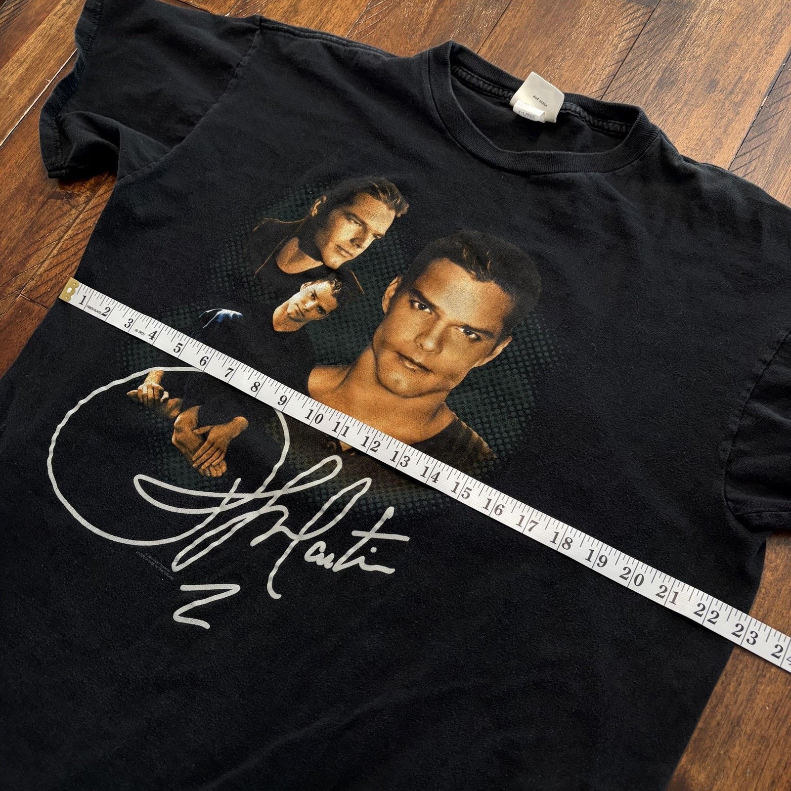 Vintage Vtg Ricky Martin Winterland Shirt Mens XL Black 1999 Tee 90s Size US XL / EU 56 / 4 - 8 Thumbnail