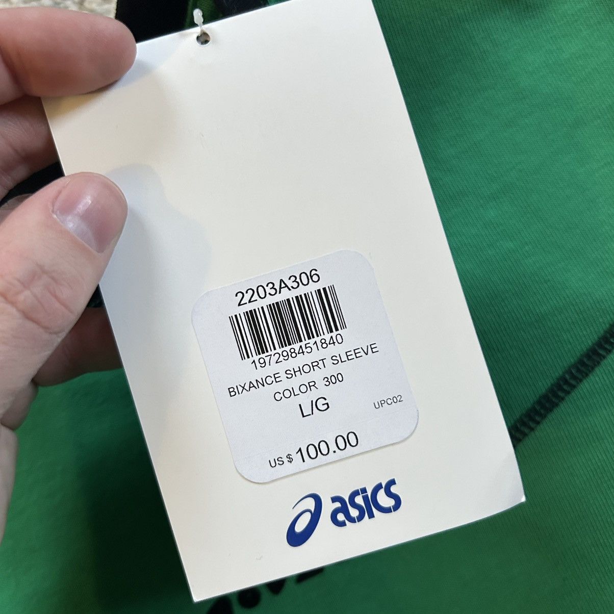 Asics × Kiko Kostadinov ASiCS NOVALiS WiDE BOXY CROPPED BiXANCE TEE PARAKEET GREEN Size US L / EU 52-54 / 3 - 13 Thumbnail