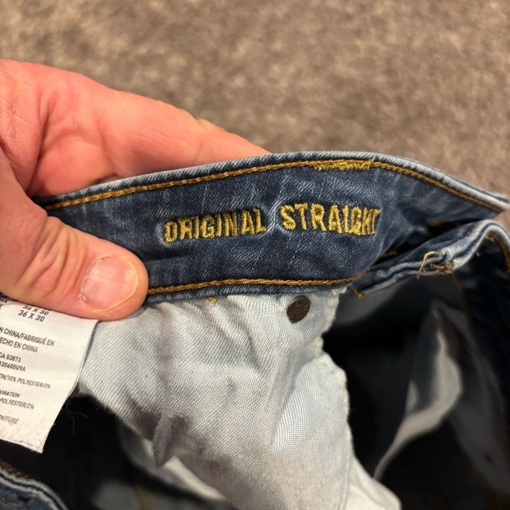 American Eagle Outfitters Men’s American Eagle Original Straight Jeans Size US 36 / EU 52 - 7 Thumbnail