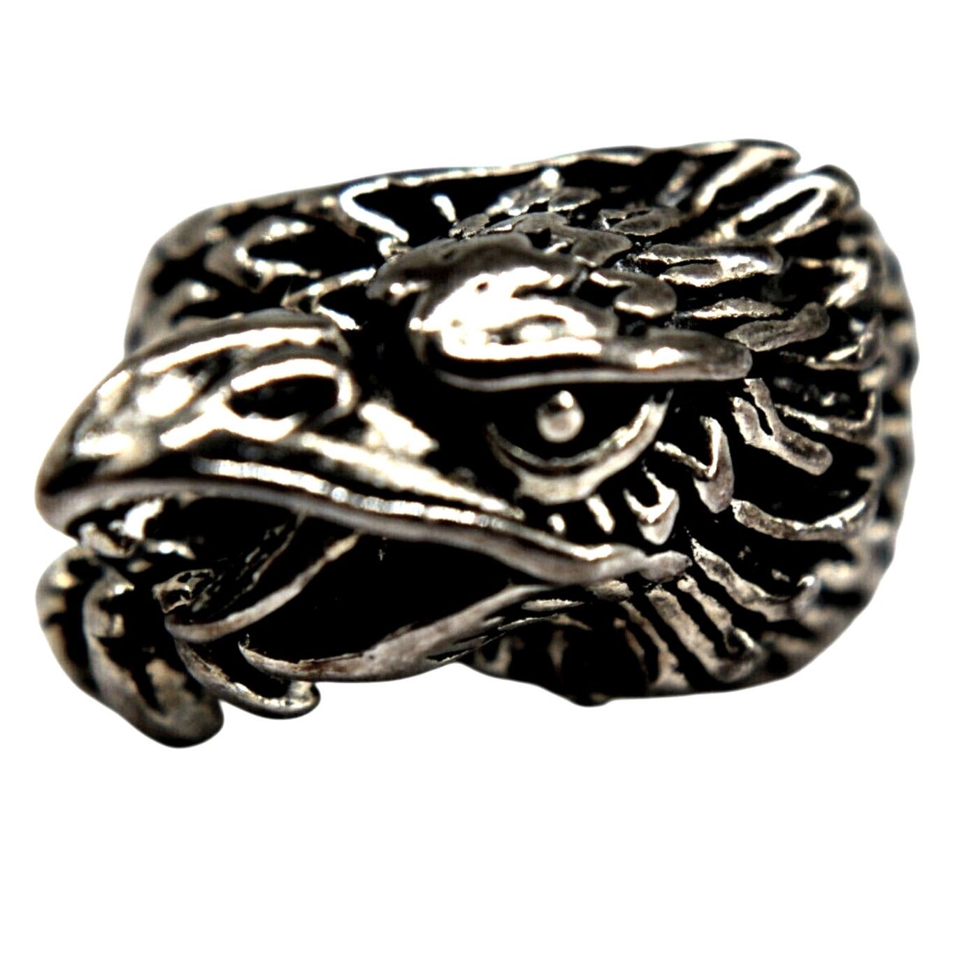 Other Silvertone Eagle Men's Ring • Claws Head Feathers Sz 11 Size ONE SIZE - 1 Thumbnail