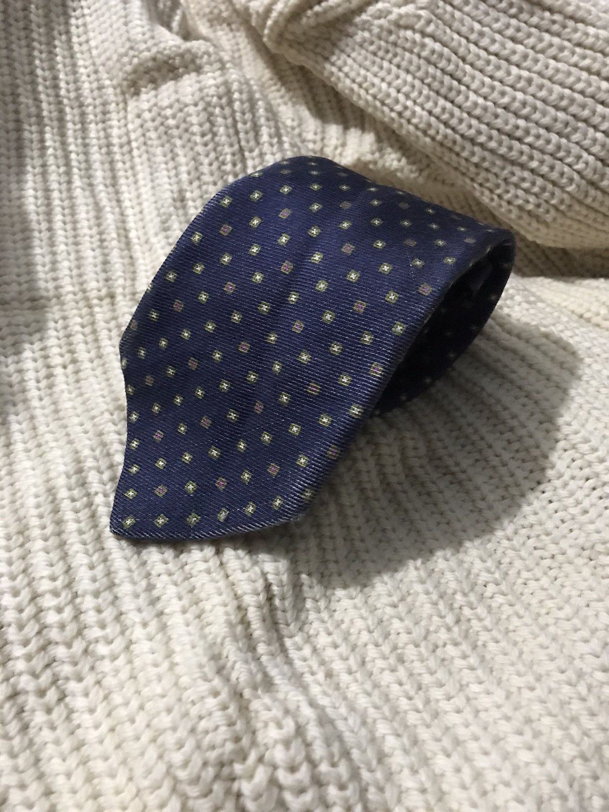 Kiton KITON NAPOLI PURE SILK HAND MADE IN ITALY TEXTURED TIE Size ONE SIZE - 2 Thumbnail