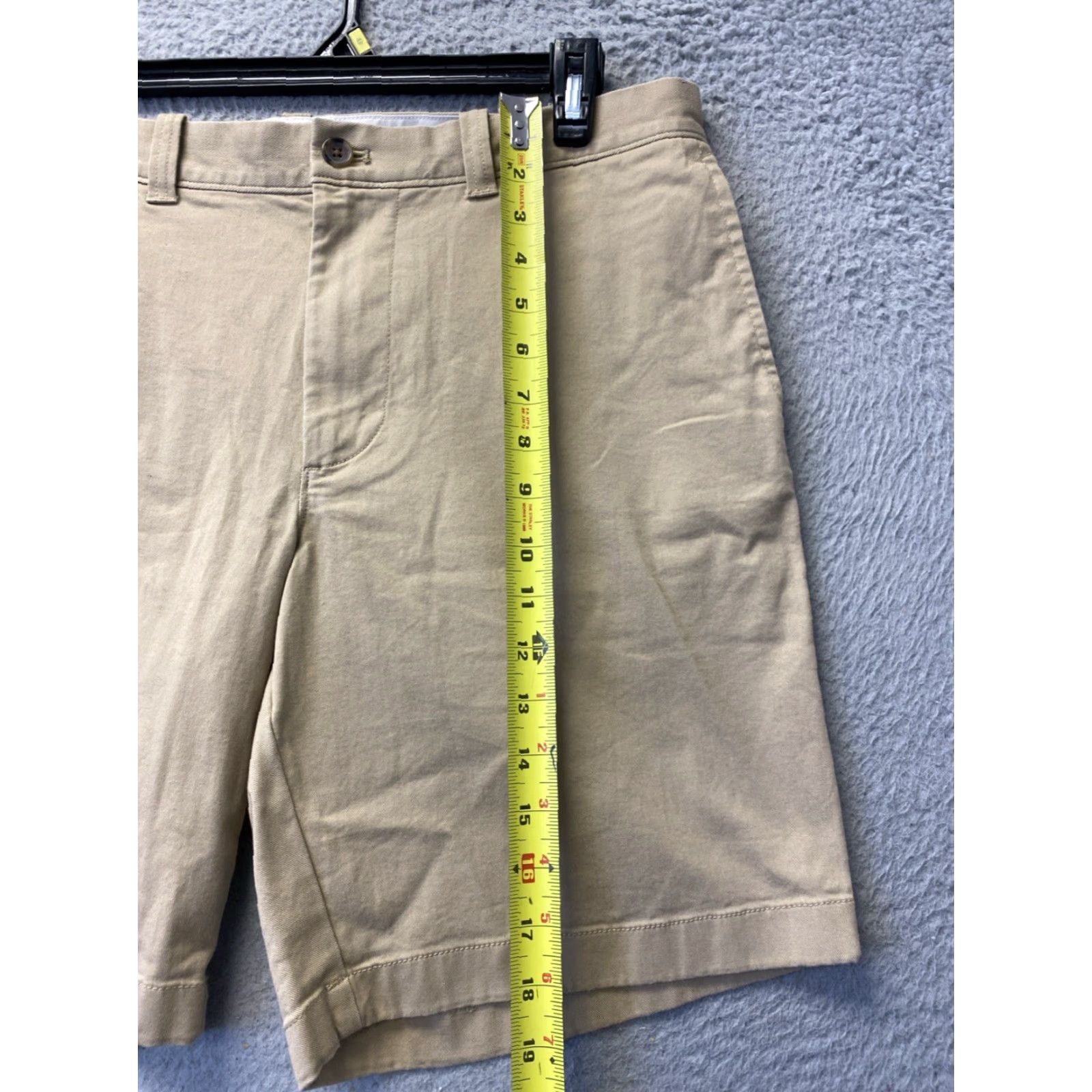 J.Crew VINTAGE J.CREW Mens Shorts 34 Khaki Chino Casual Travel Workwear Cotton Flat Front Size US 34 / EU 50 - 5 Thumbnail