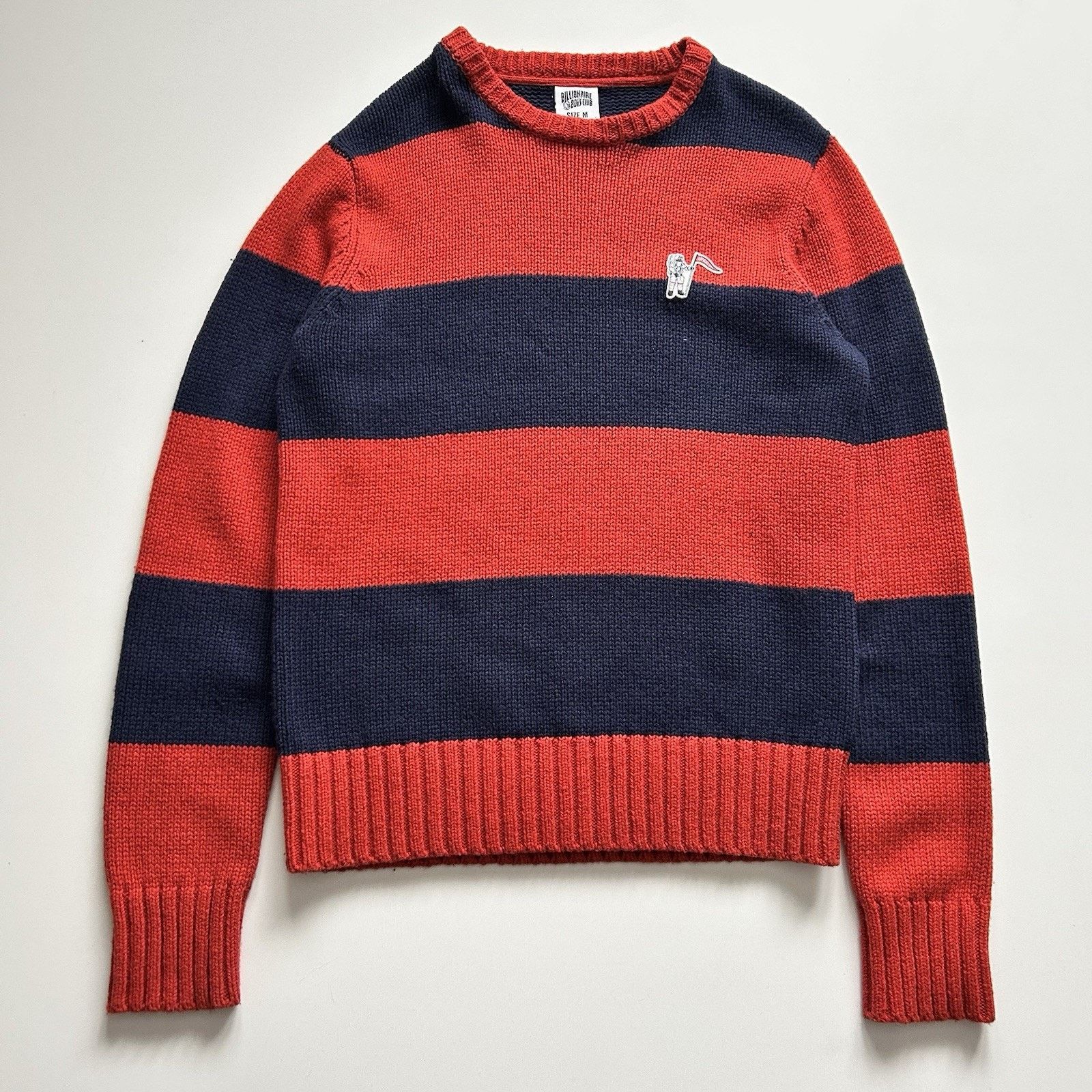 Billionaire Boys Club × Vintage BILLIONAIRE BOYS CLUB Knit Sweater Medium Striped Pullover Size US M / EU 48-50 / 2 - 1 Thumbnail