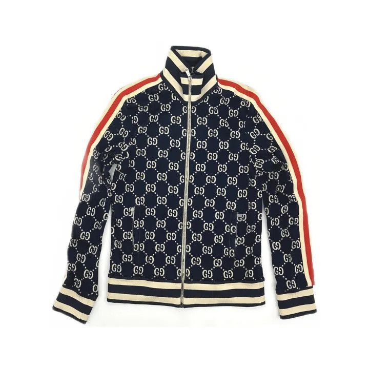 Gucci Gucci Gucci Classic Allover GG Zip Jacket for Men -2506
